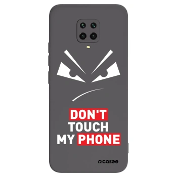 Picasee silikonový černý obal pro Xiaomi Redmi Note 9 Pro - Evil Eye - Transparent