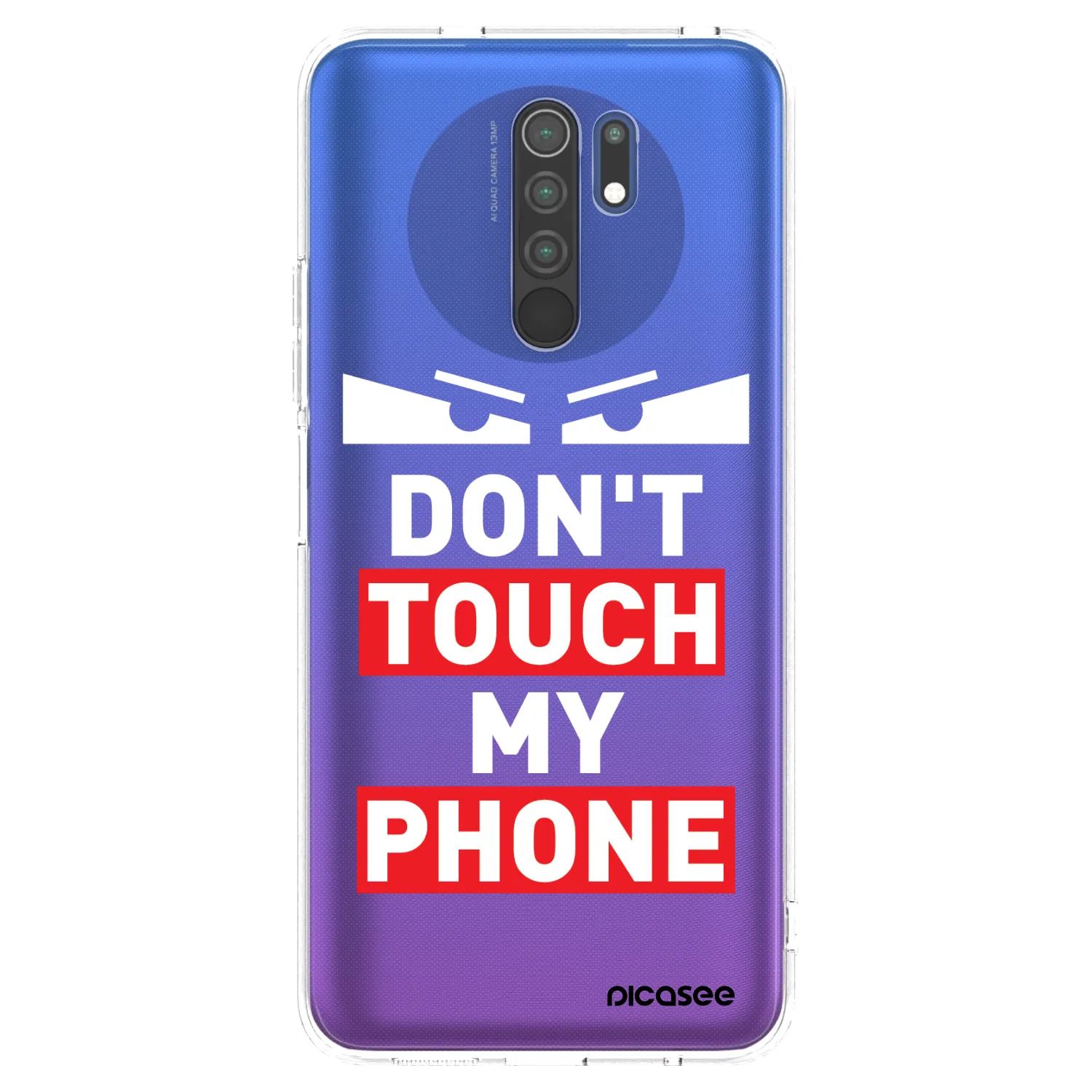 Picasee silikonový průhledný obal pro Xiaomi Redmi 9 - Shadow Eye - Transparent