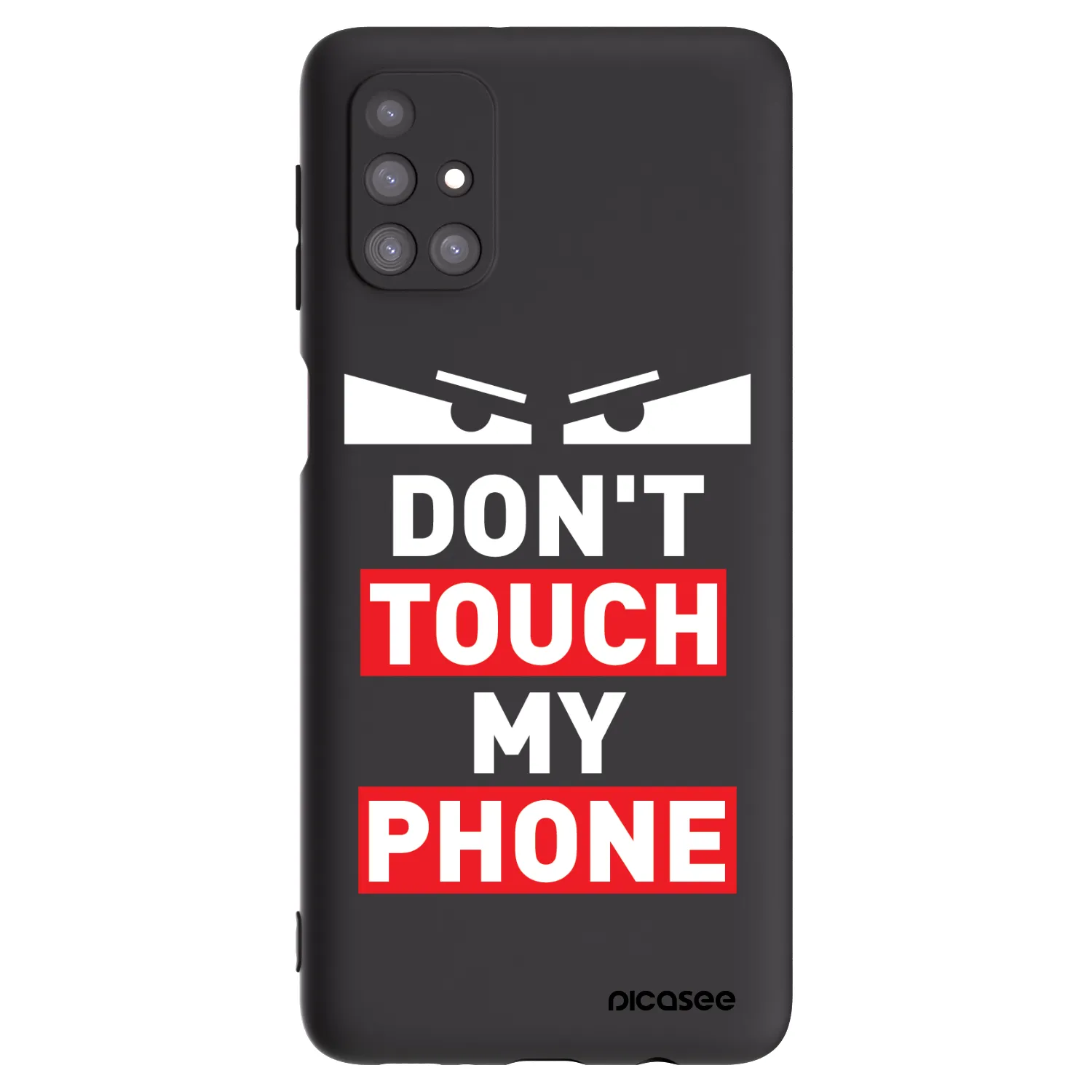 Picasee silikonový černý obal pro Samsung Galaxy M31s - Shadow Eye - Transparent