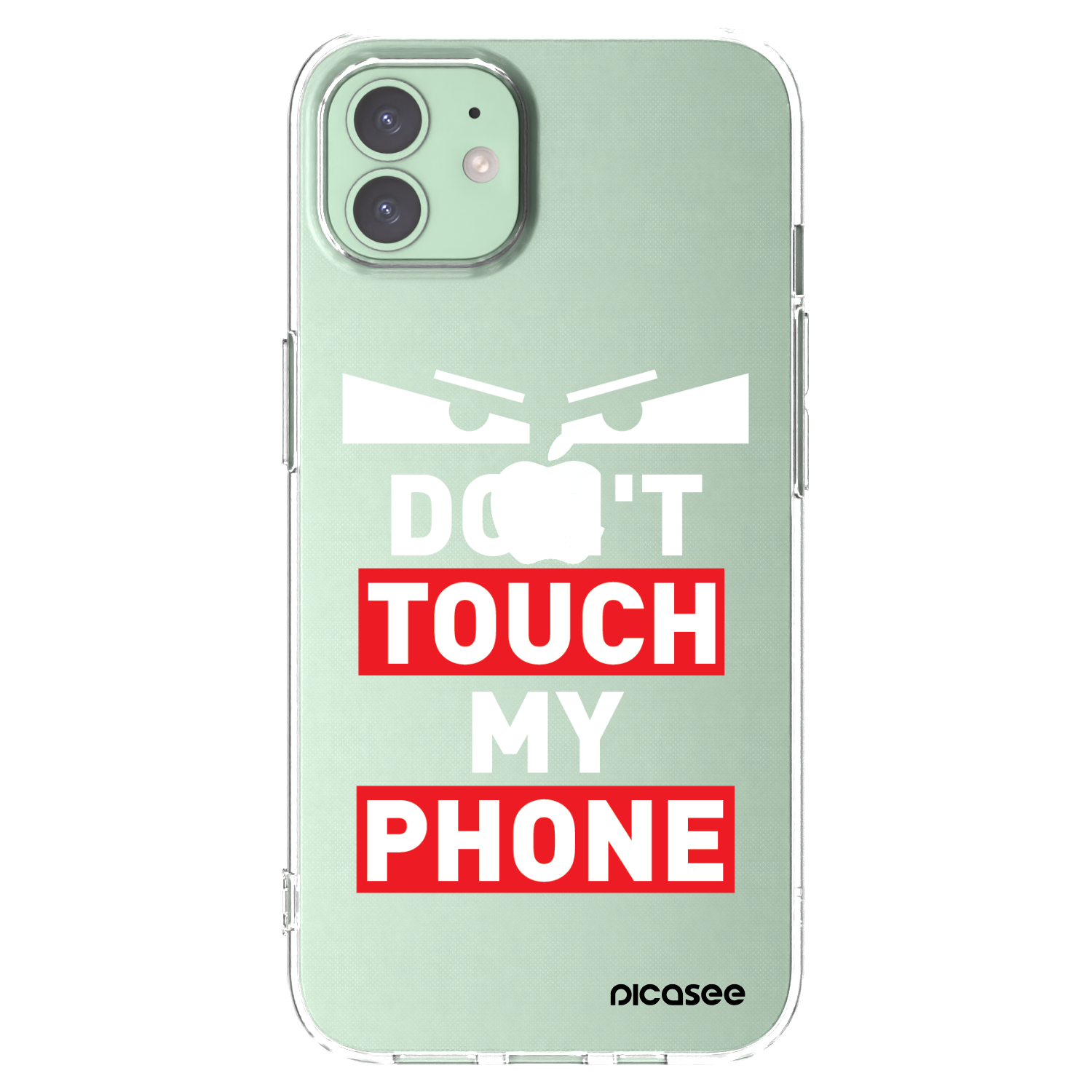 Picasee silikonový průhledný obal pro Apple iPhone 12 - Shadow Eye - Transparent