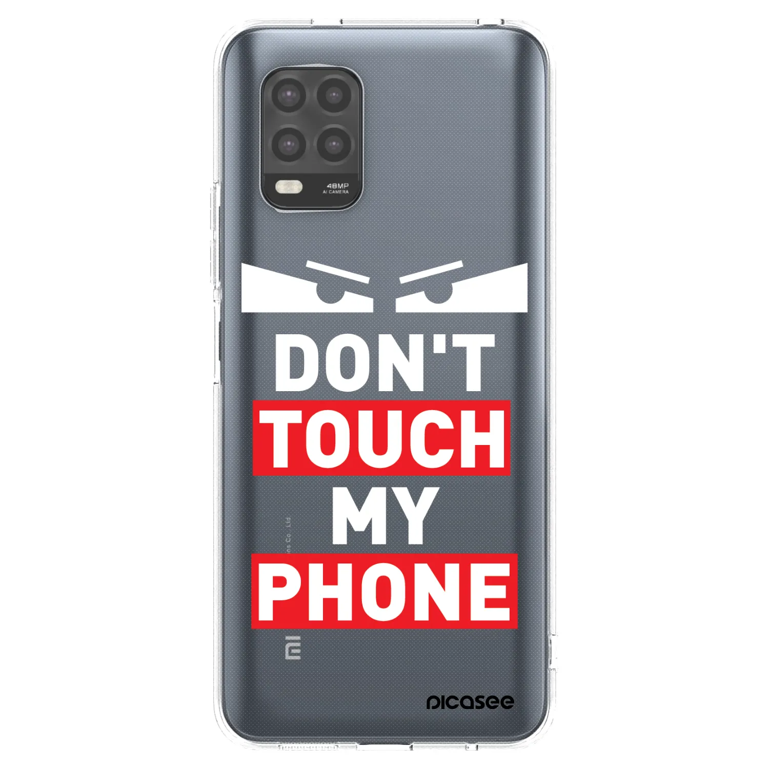 Picasee silikonový průhledný obal pro Xiaomi Mi 10 Lite - Shadow Eye - Transparent