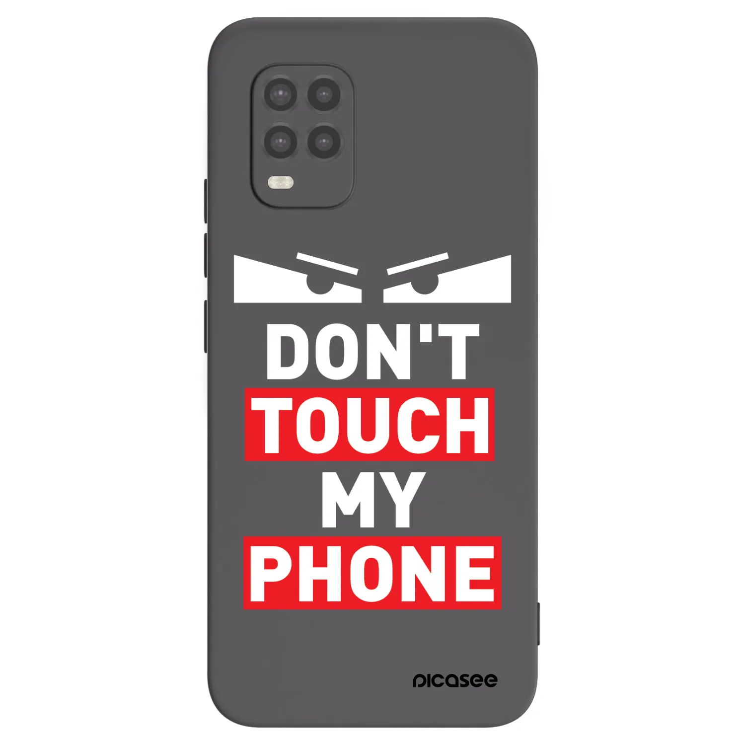 Picasee silikonový černý obal pro Xiaomi Mi 10 Lite - Shadow Eye - Transparent