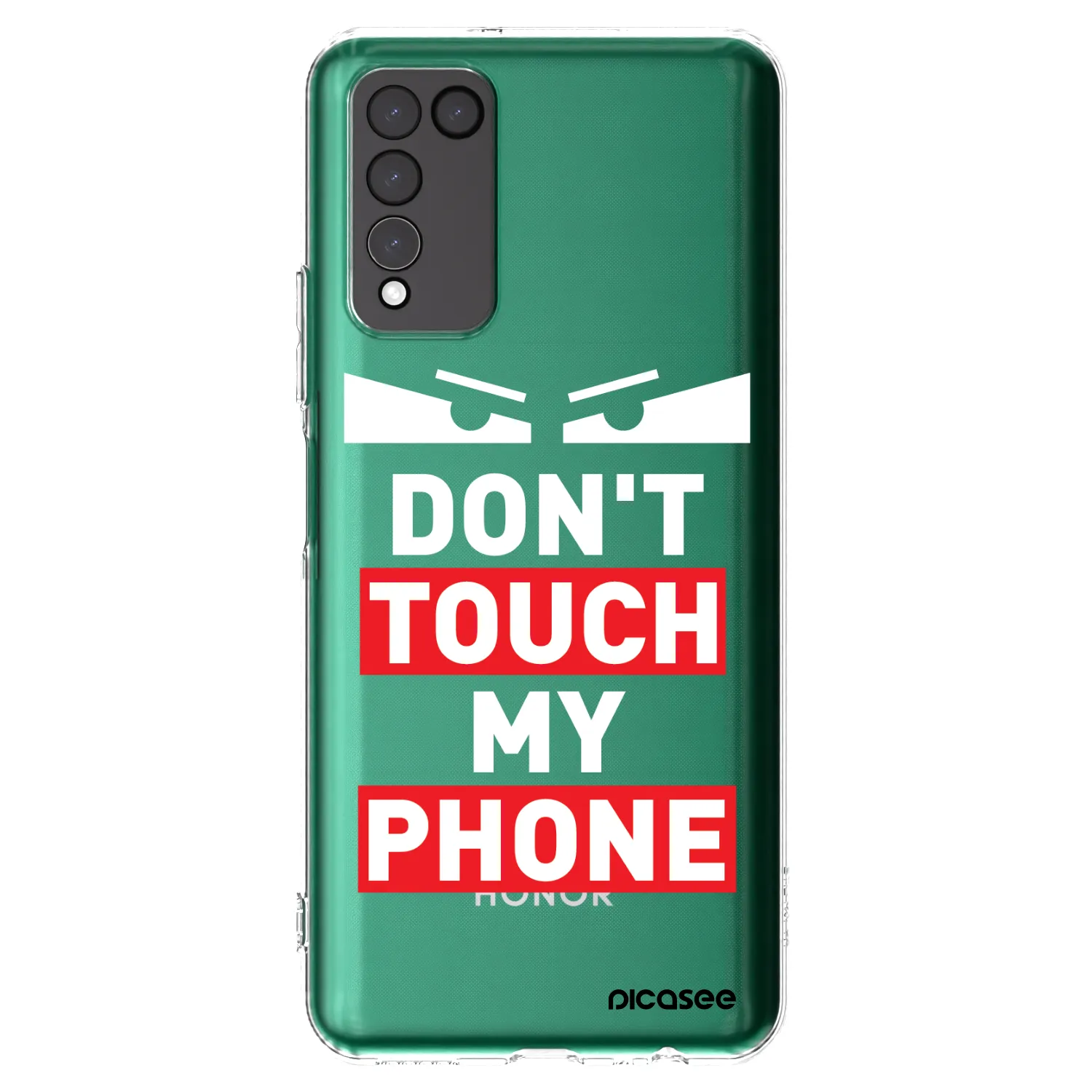 Picasee silikonový průhledný obal pro Honor 10X Lite - Shadow Eye - Transparent