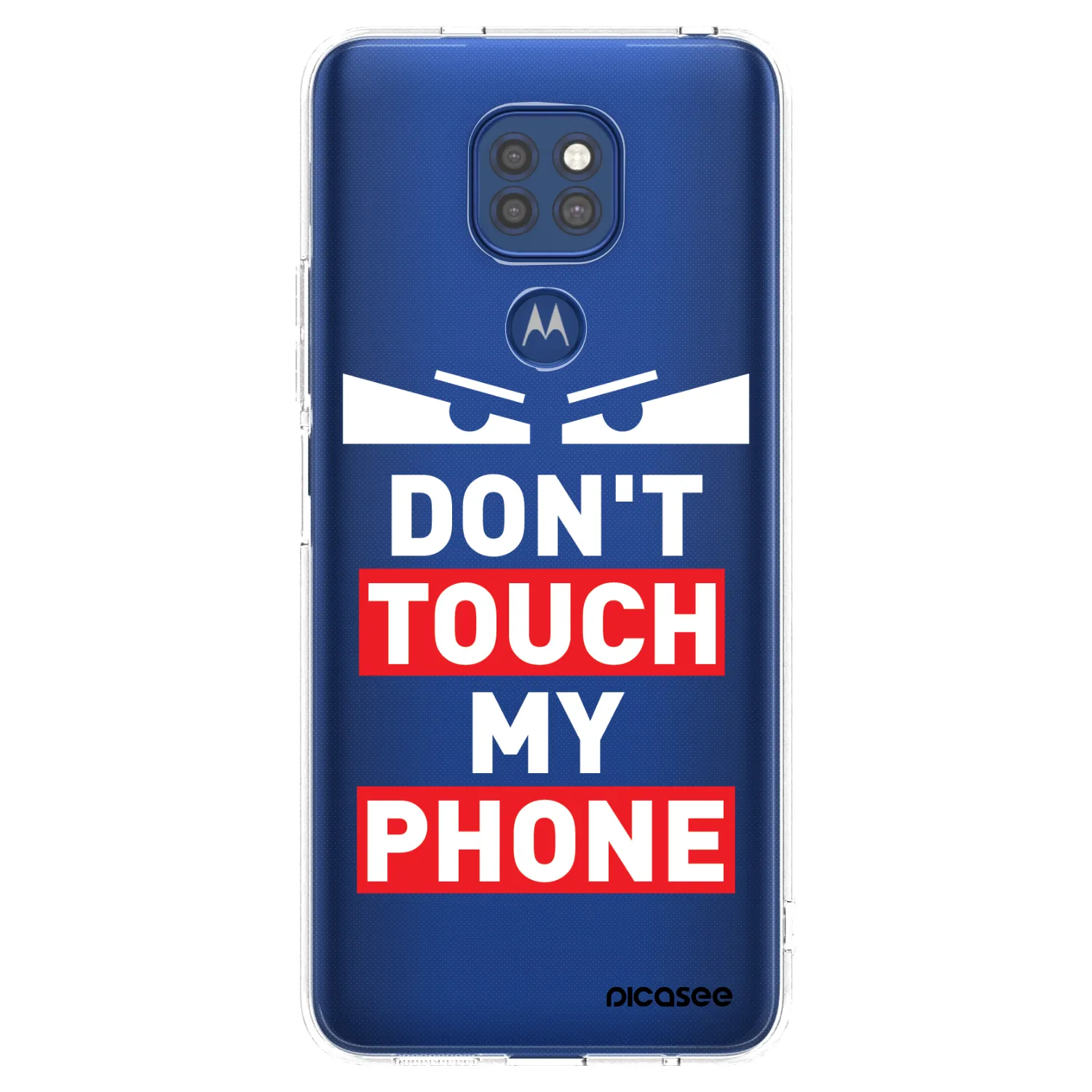 Picasee silikonový průhledný obal pro Motorola Moto G9 Play - Shadow Eye - Transparent