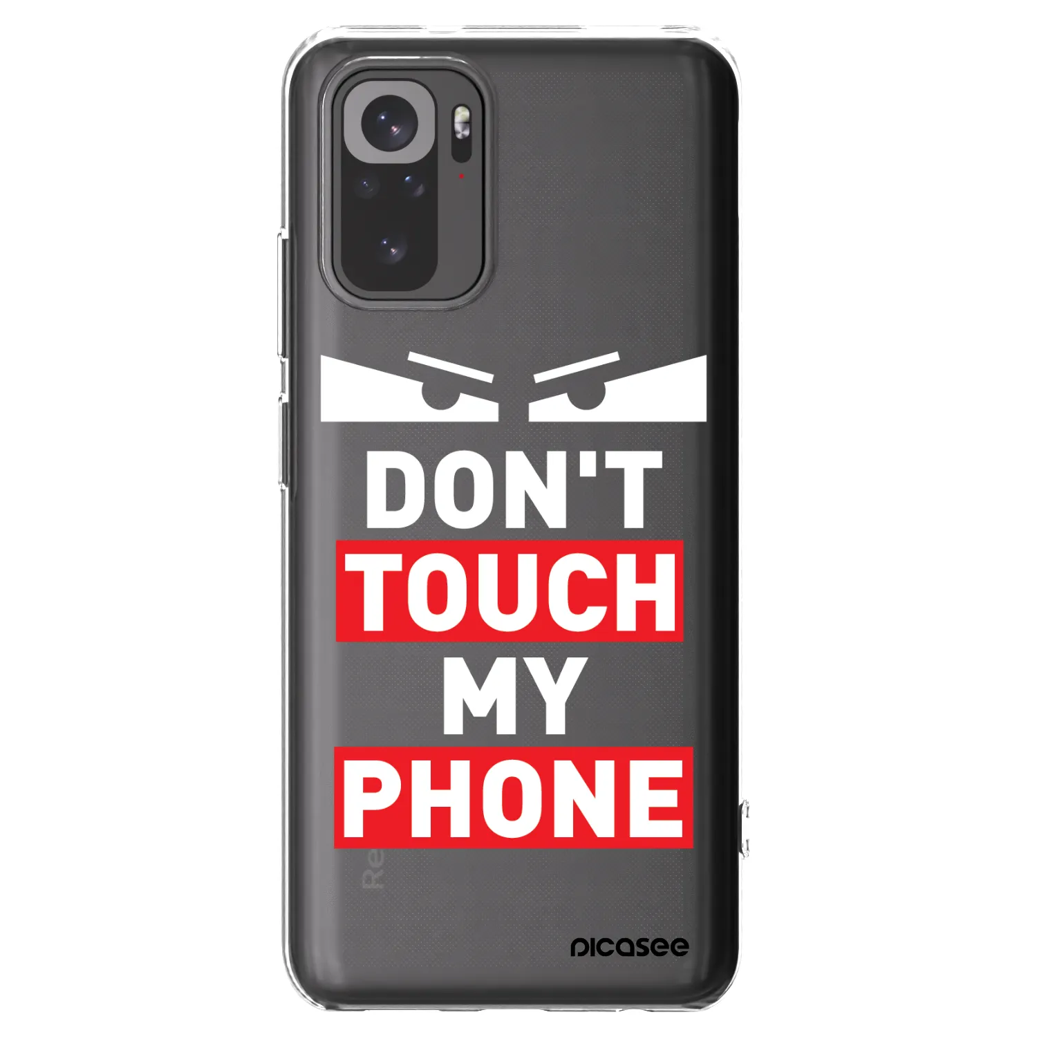 Picasee silikonový průhledný obal pro Xiaomi Redmi Note 10S - Shadow Eye - Transparent