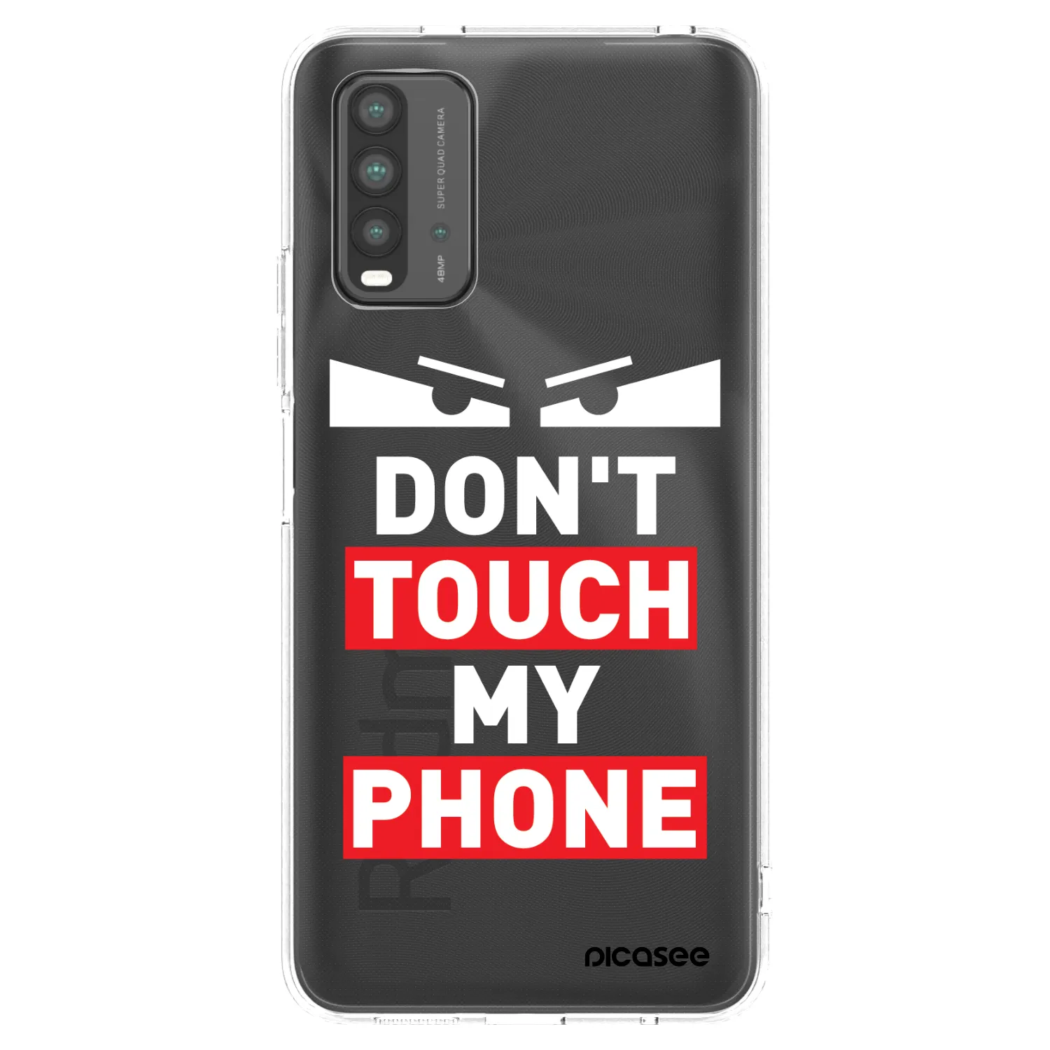 Picasee silikonový průhledný obal pro Xiaomi Redmi 9T - Shadow Eye - Transparent