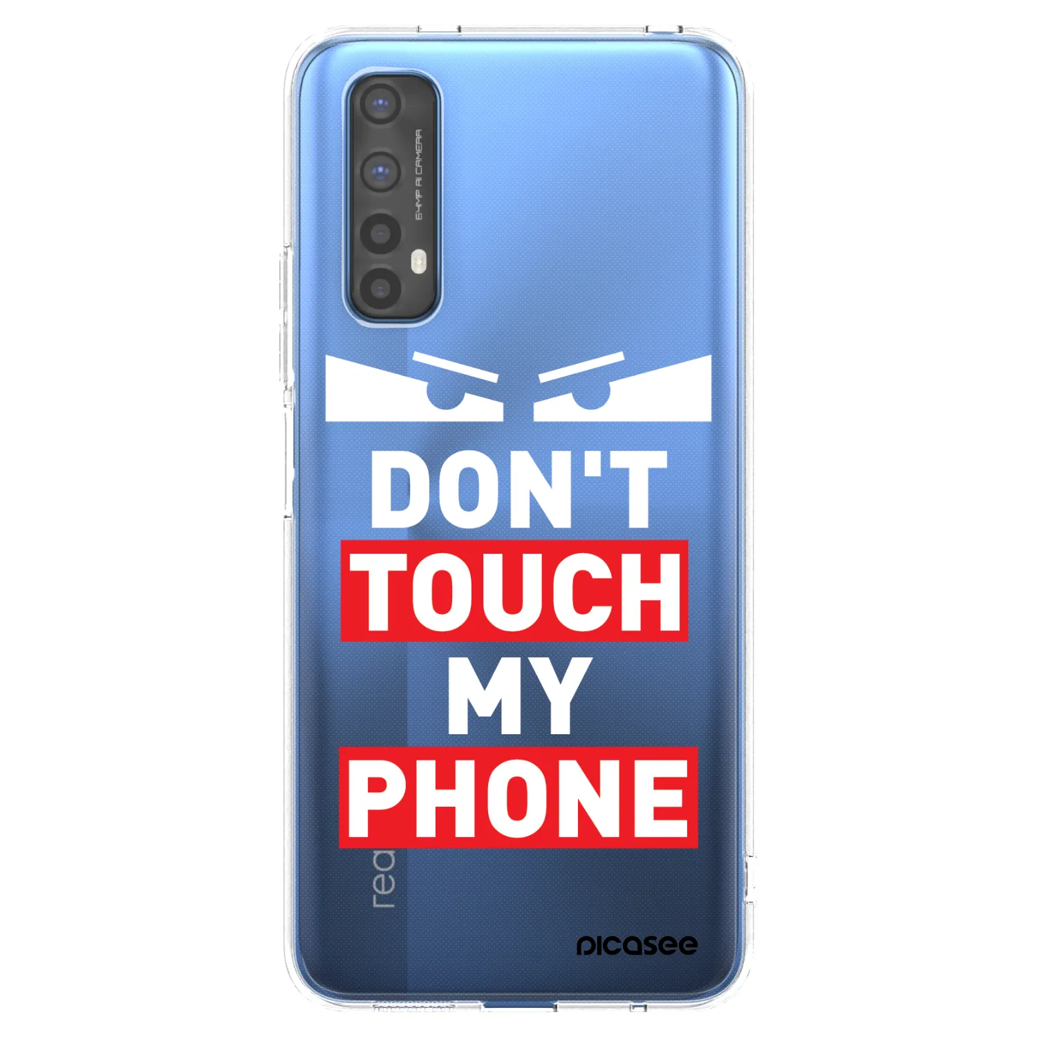 Picasee silikonový průhledný obal pro Realme 7 - Shadow Eye - Transparent