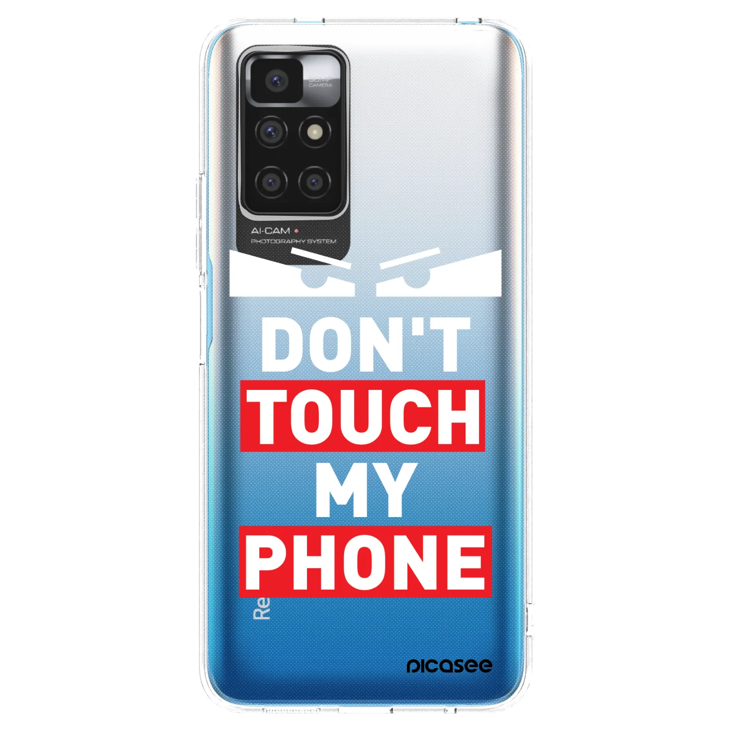 Picasee silikonový průhledný obal pro Xiaomi Redmi 10 - Shadow Eye - Transparent