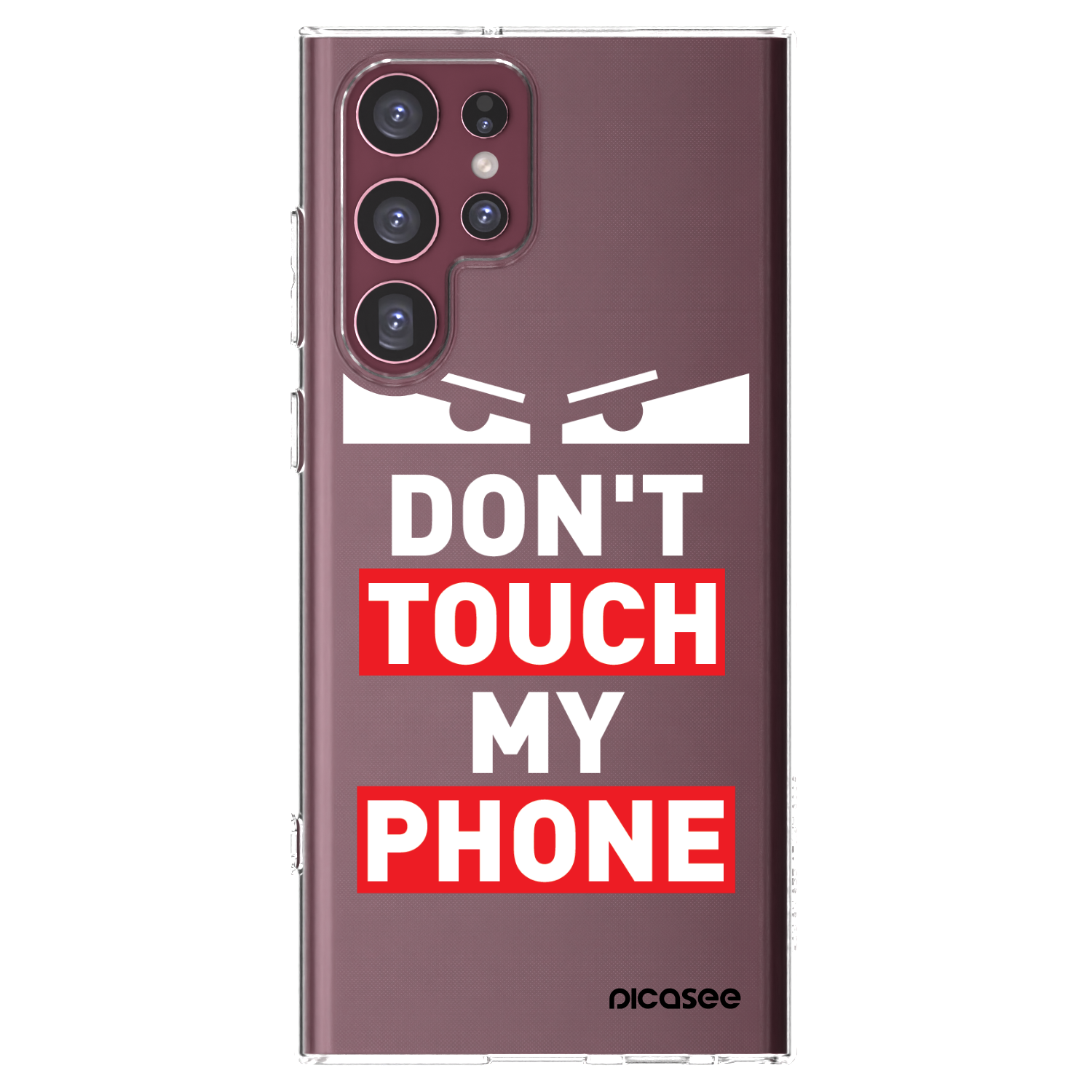 Picasee silikonový průhledný obal pro Samsung Galaxy S22 Ultra 5G - Shadow Eye - Transparent