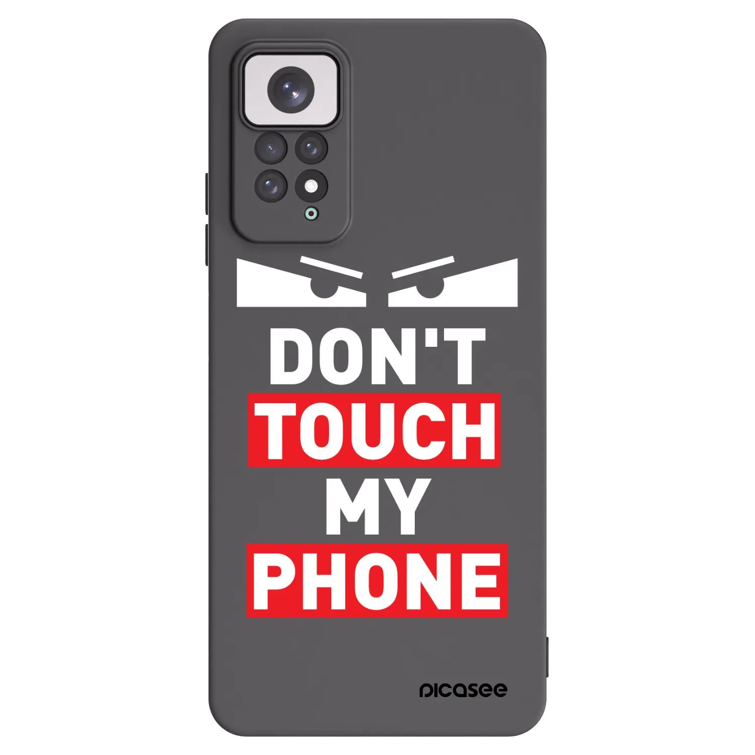 Picasee silikonový černý obal pro Xiaomi Redmi Note 11 - Shadow Eye - Transparent