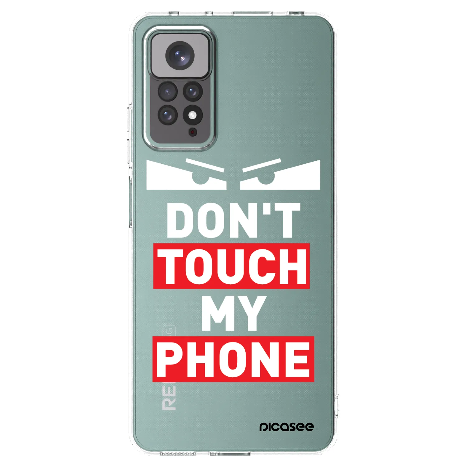 Picasee silikonový průhledný obal pro Xiaomi Redmi Note 11 - Shadow Eye - Transparent