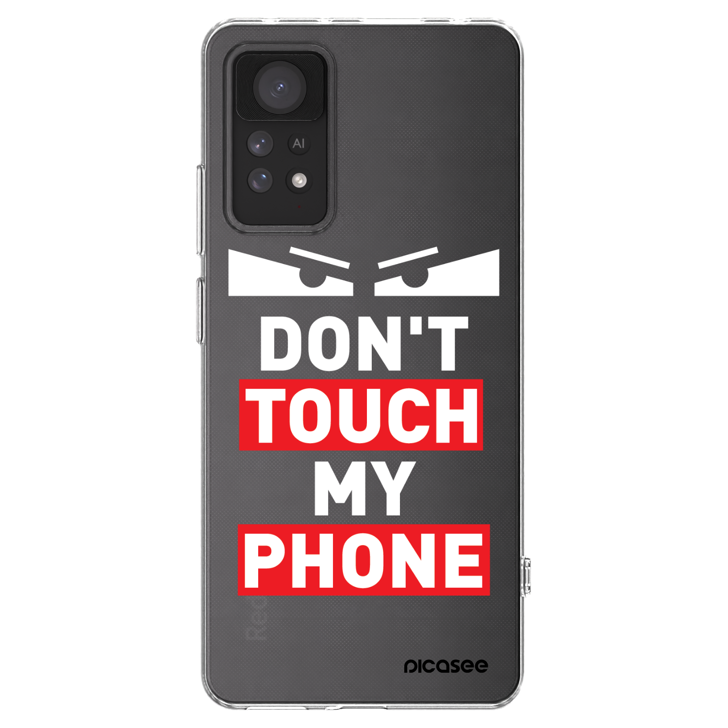 Picasee silikonový průhledný obal pro Xiaomi Redmi Note 11 Pro - Shadow Eye - Transparent