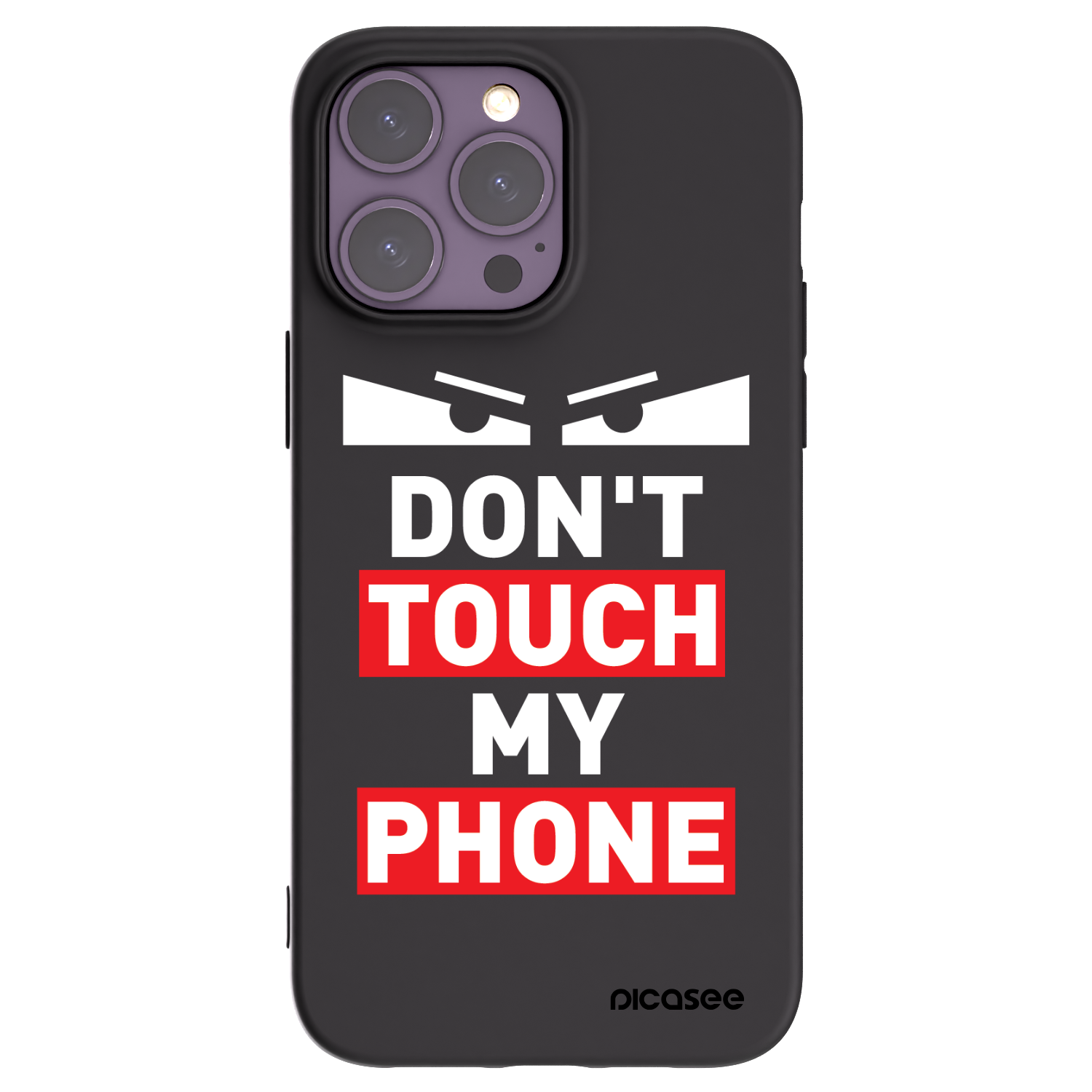 Picasee silikonový černý obal pro Apple iPhone 14 Pro Max - Shadow Eye - Transparent