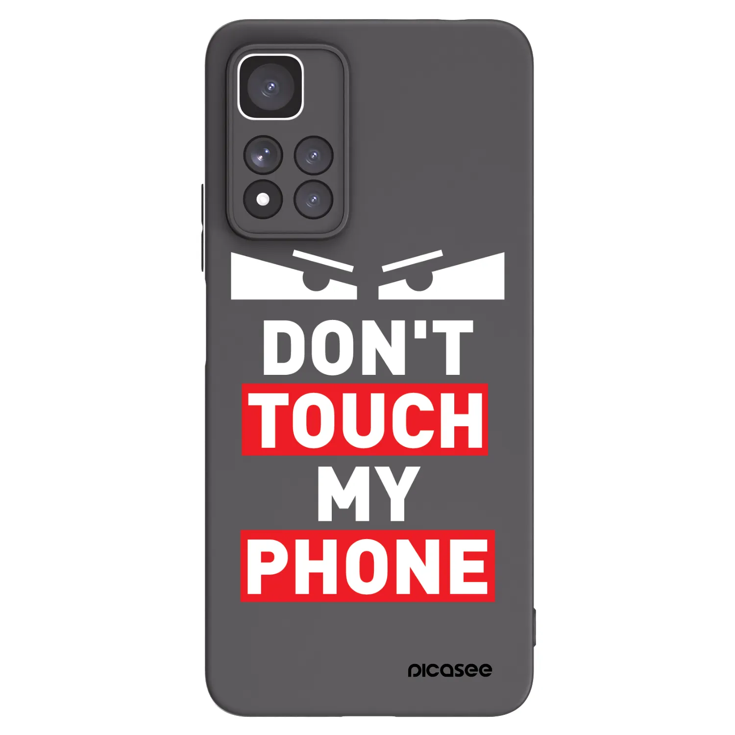 Picasee silikonový černý obal pro Xiaomi Redmi Note 11 Pro+ 5G - Shadow Eye - Transparent