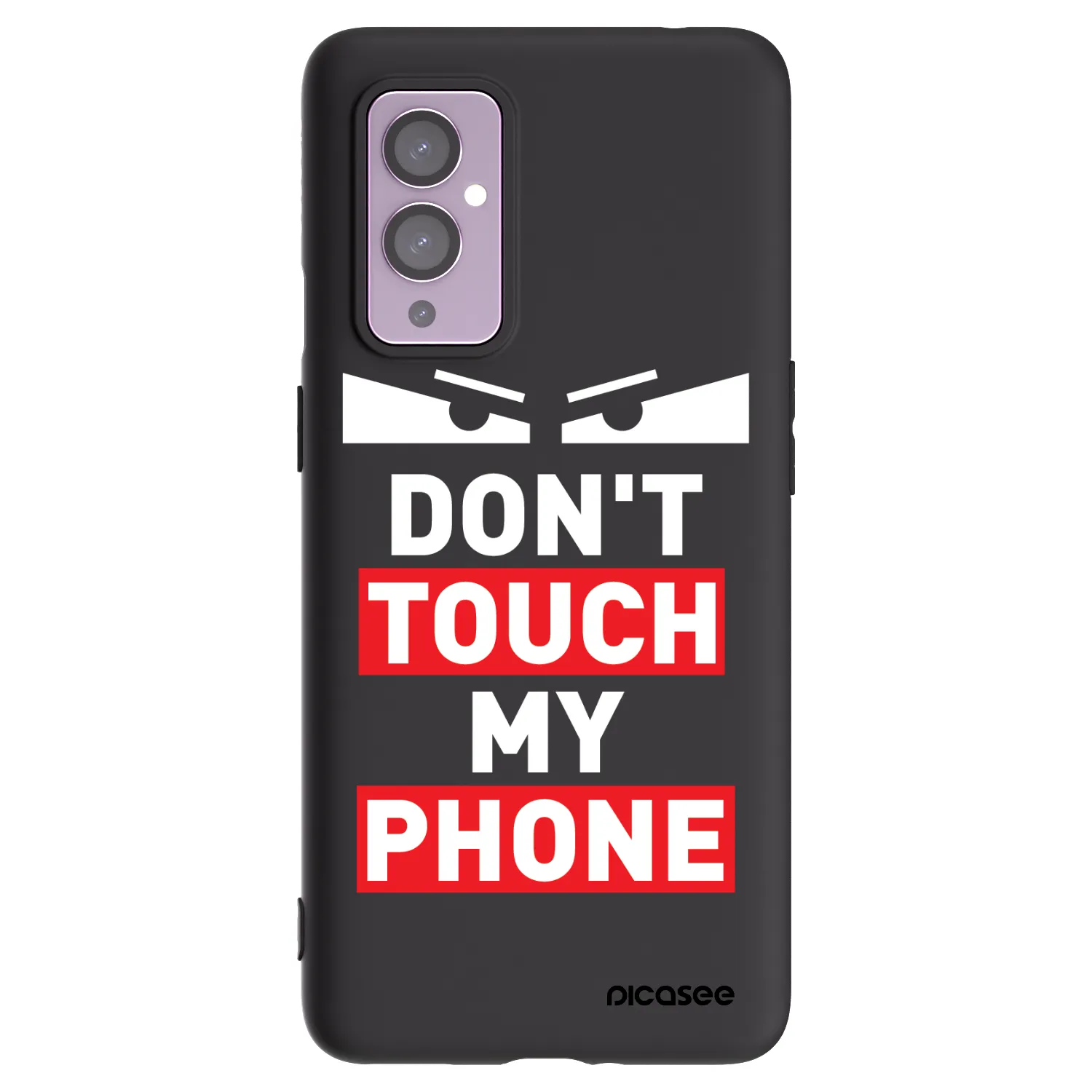 Picasee silikonový černý obal pro OnePlus 9 - Shadow Eye - Transparent