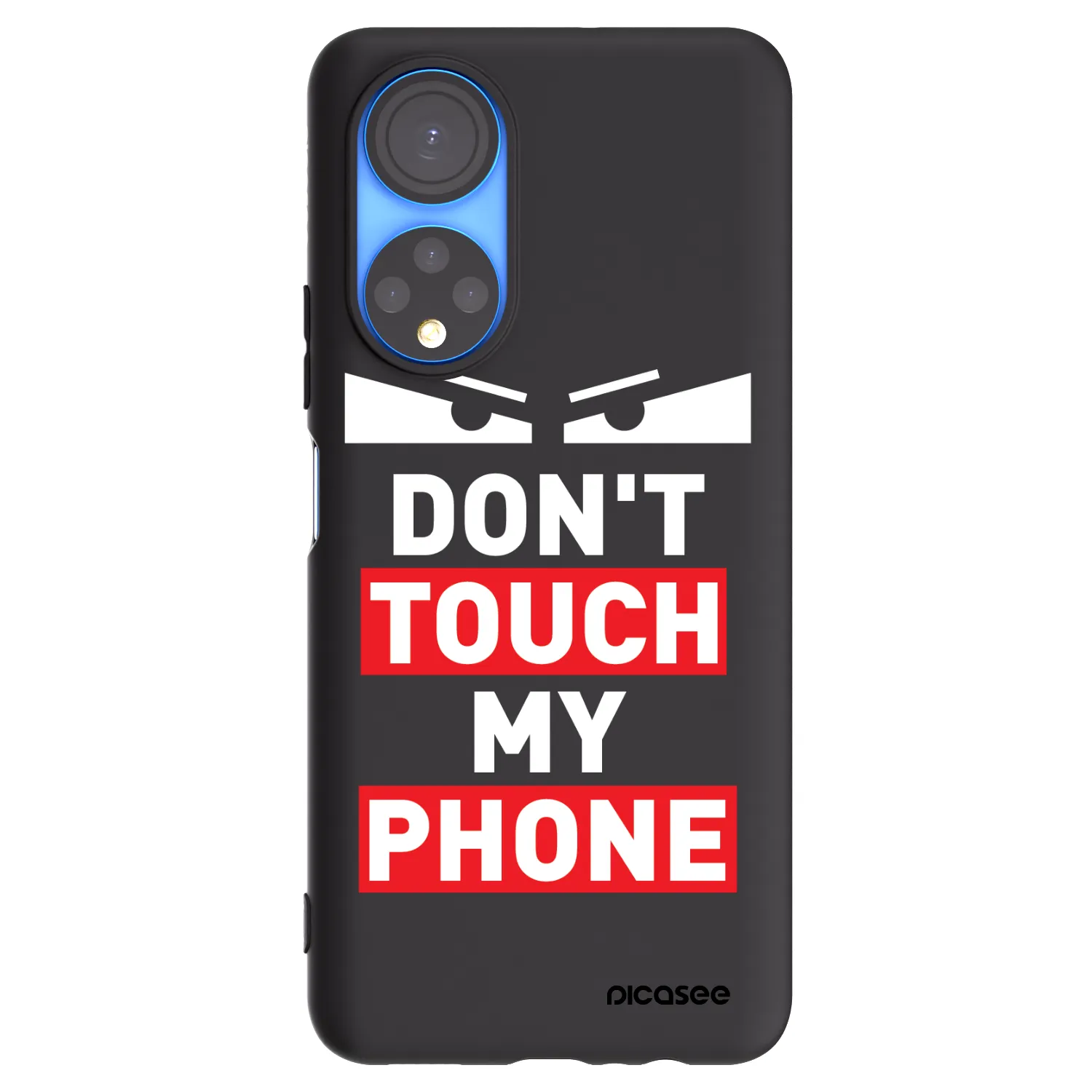 Picasee silikonový černý obal pro Honor X7 - Shadow Eye - Transparent