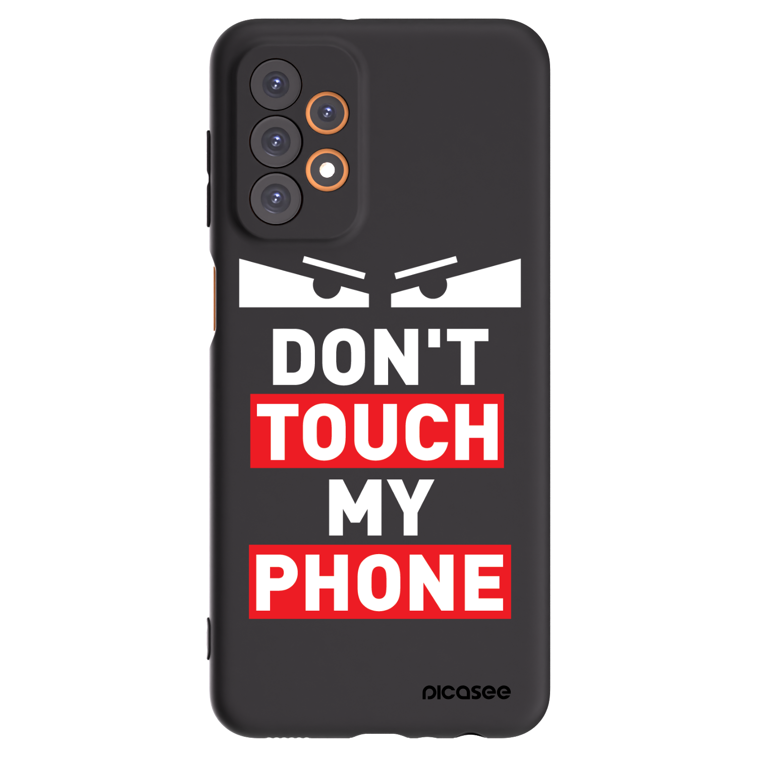 Picasee silikonový černý obal pro Samsung Galaxy A23 A236B 5G - Shadow Eye - Transparent