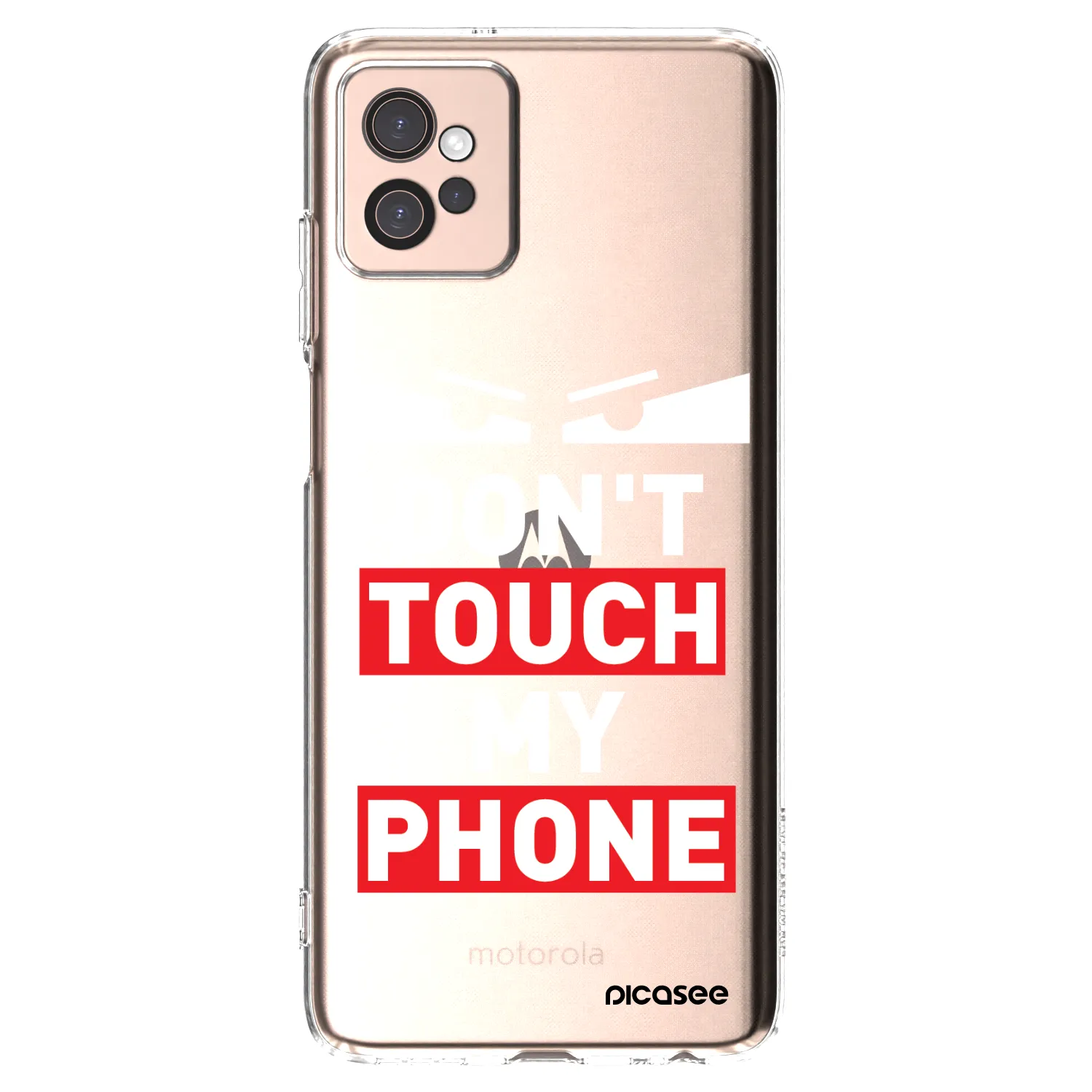 Picasee silikonový průhledný obal pro Motorola Moto G32 - Shadow Eye - Transparent