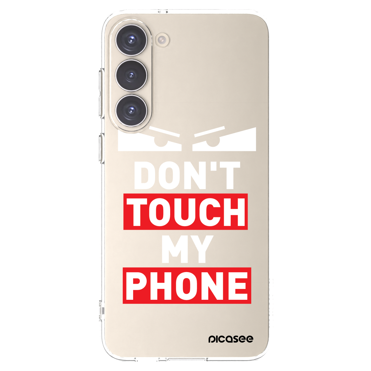 Picasee silikonový průhledný obal pro Samsung Galaxy S23+ 5G - Shadow Eye - Transparent