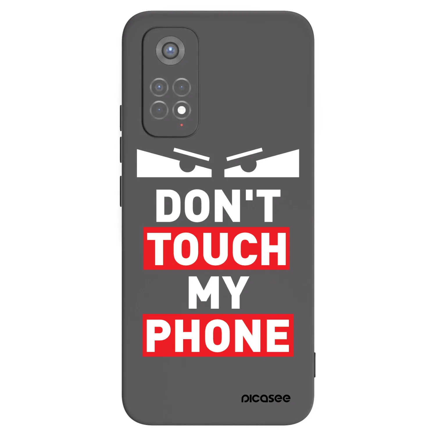 Picasee silikonový černý obal pro Xiaomi Redmi Note 11S 5G - Shadow Eye - Transparent