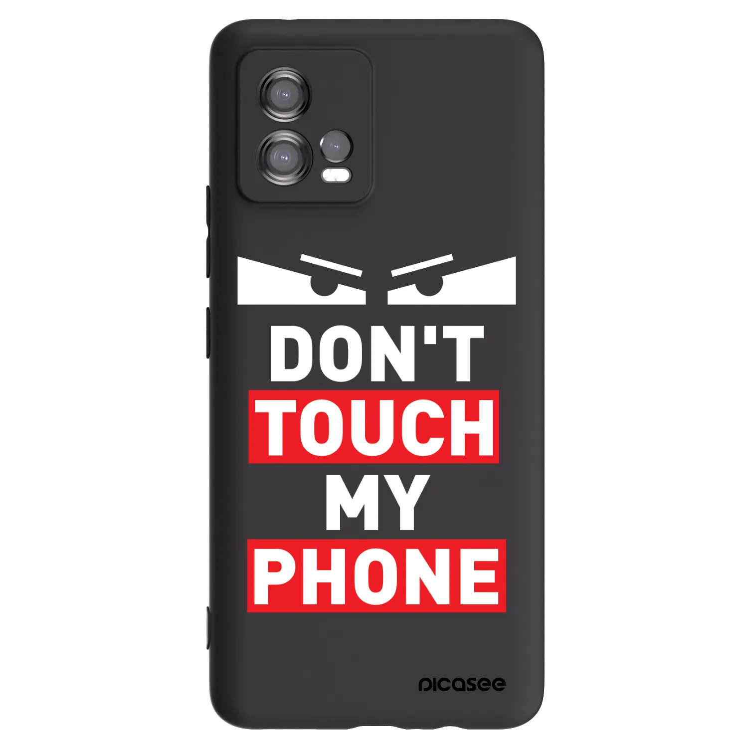 Picasee silikonový černý obal pro Motorola Moto G72 - Shadow Eye - Transparent