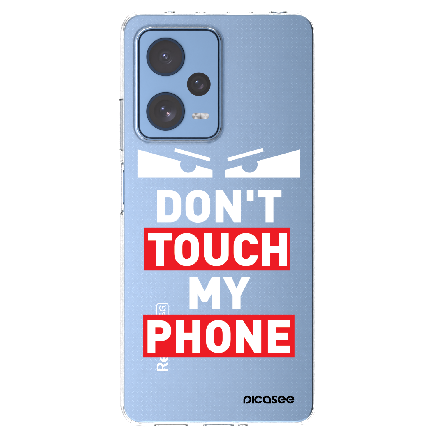 Picasee silikonový průhledný obal pro Xiaomi Redmi Note 12 Pro 5G - Shadow Eye - Transparent