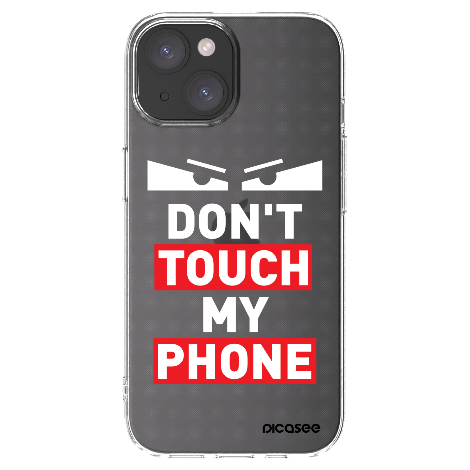 Picasee silikonový průhledný obal pro Apple iPhone 15 - Shadow Eye - Transparent