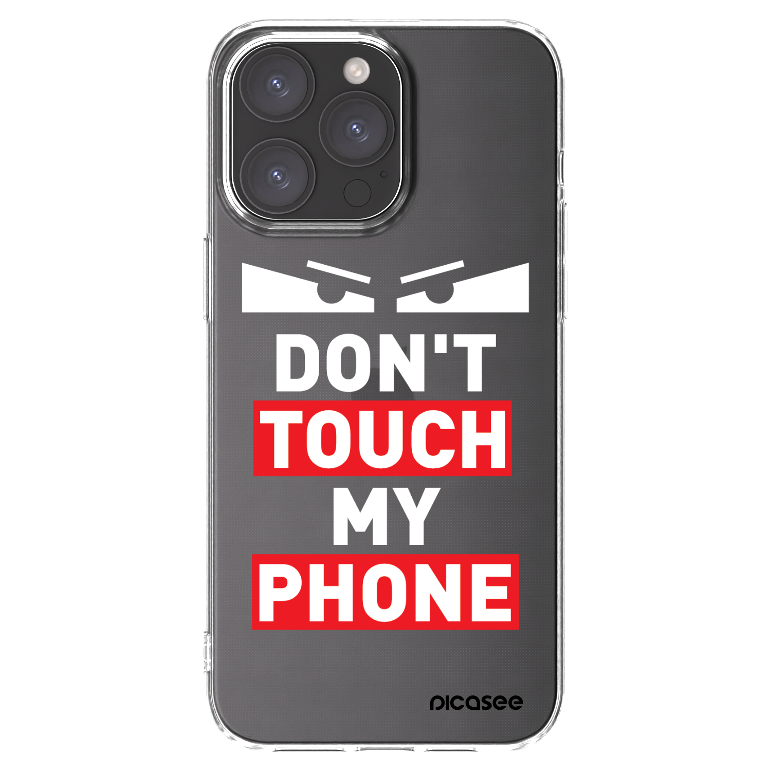 Picasee silikonový průhledný obal pro Apple iPhone 15 Pro Max - Shadow Eye - Transparent