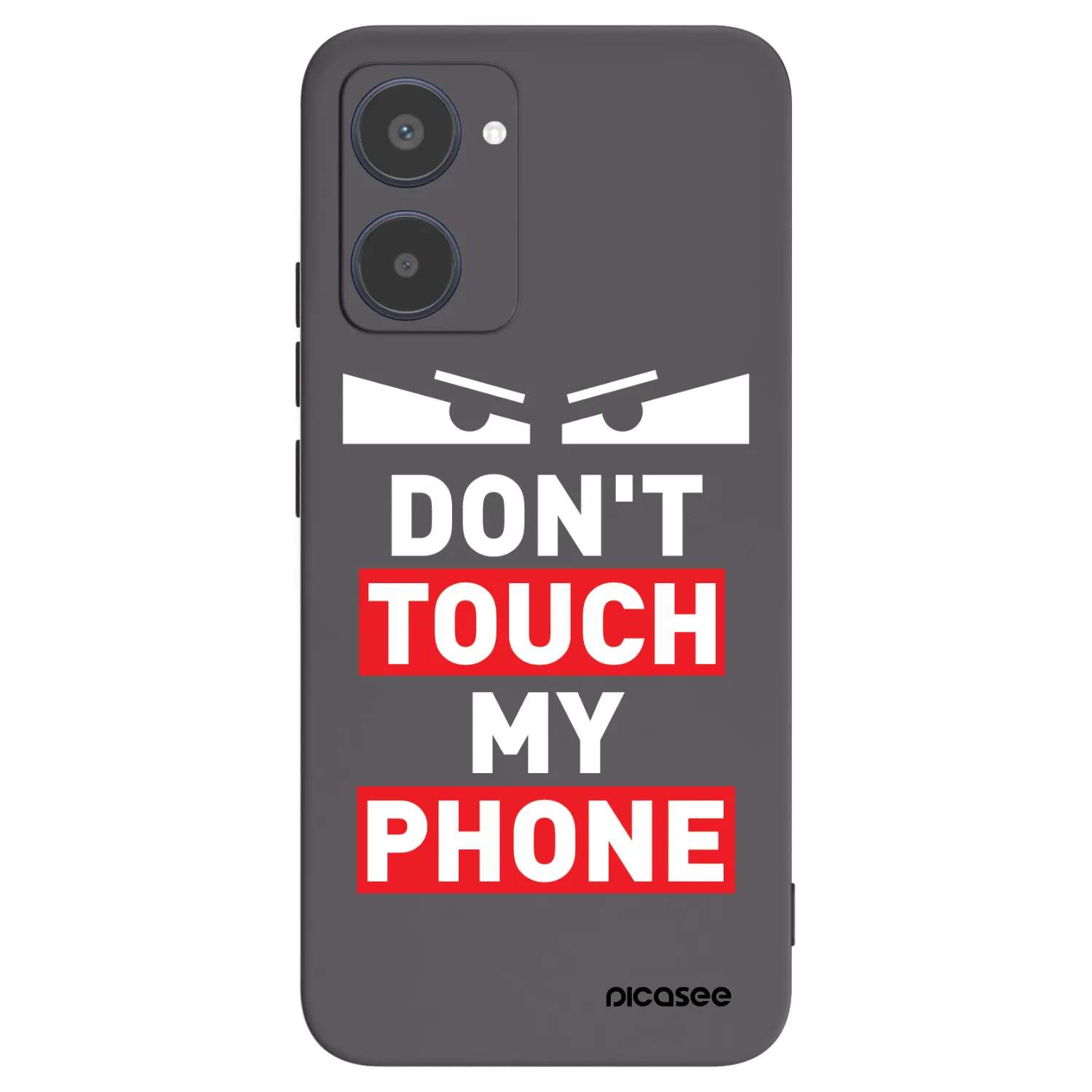 Picasee silikonový černý obal pro Realme 10 4G - Shadow Eye - Transparent