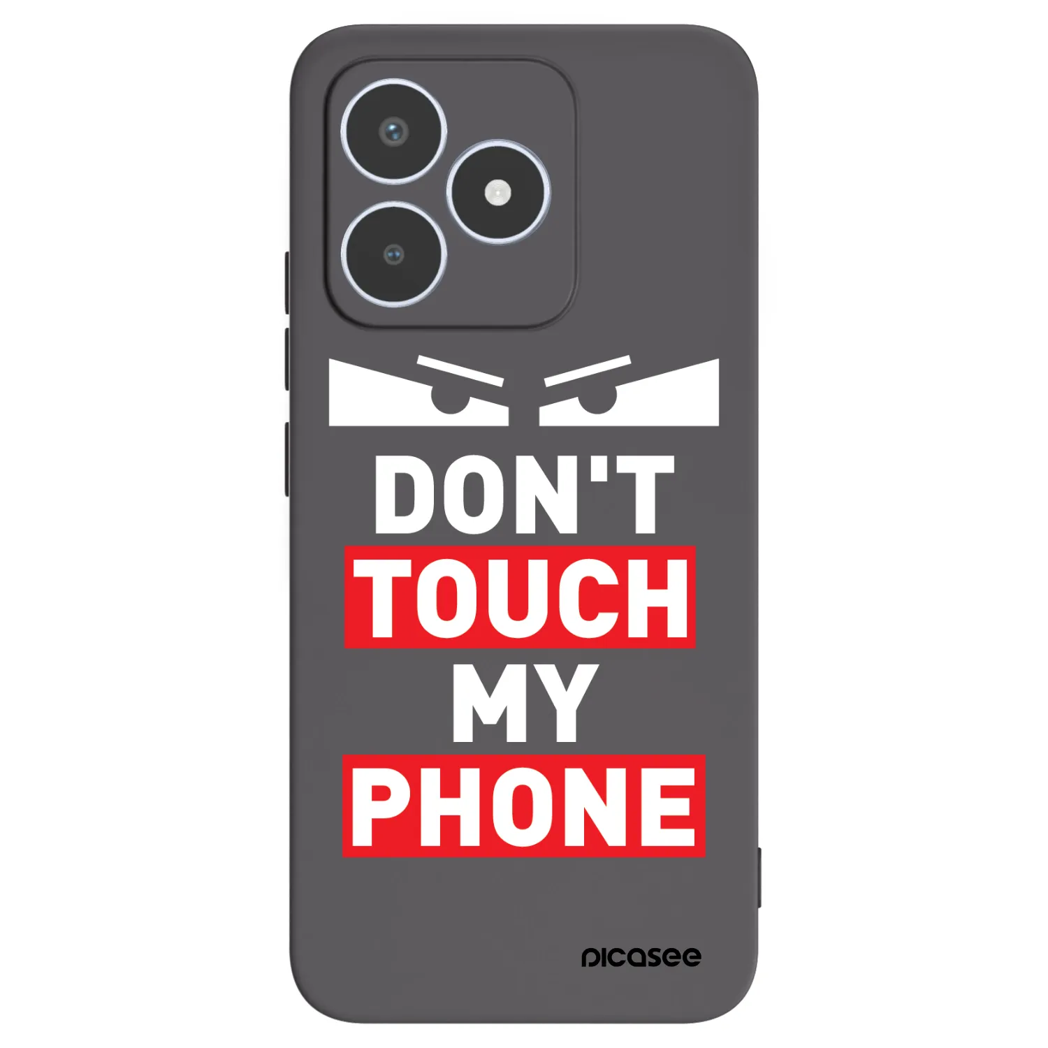 Picasee silikonový černý obal pro Realme C53 - Shadow Eye - Transparent