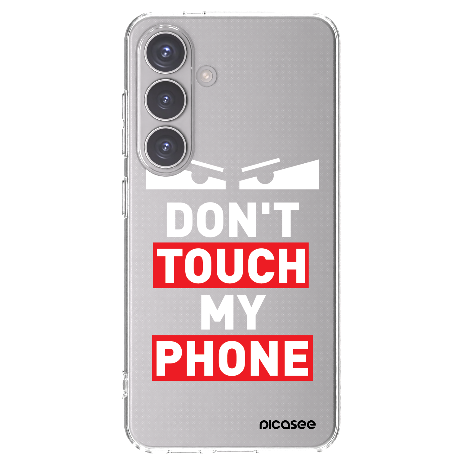 Picasee silikonový průhledný obal pro Samsung Galaxy S24 S921B 5G - Shadow Eye - Transparent