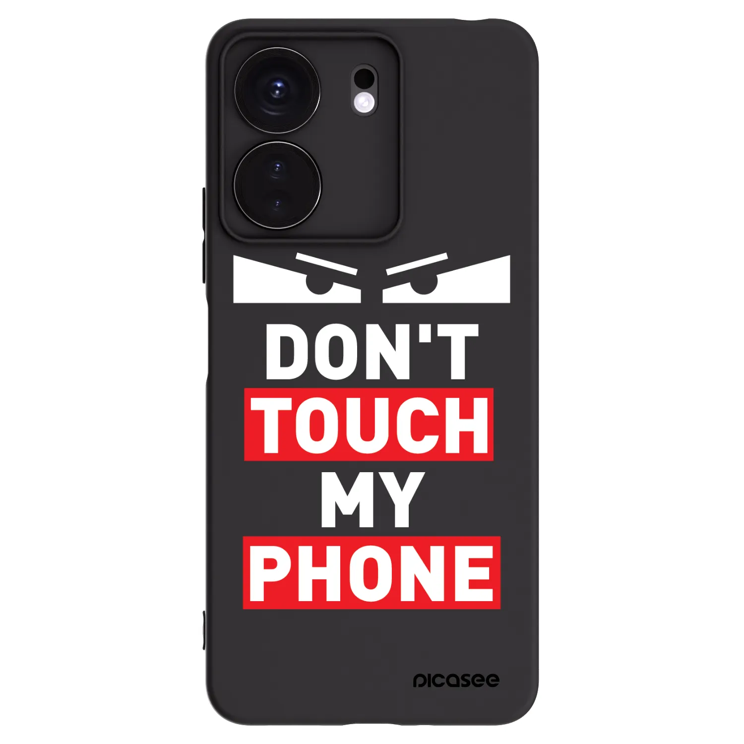 Picasee silikonový černý obal pro Xiaomi Redmi 13C 4G - Shadow Eye - Transparent