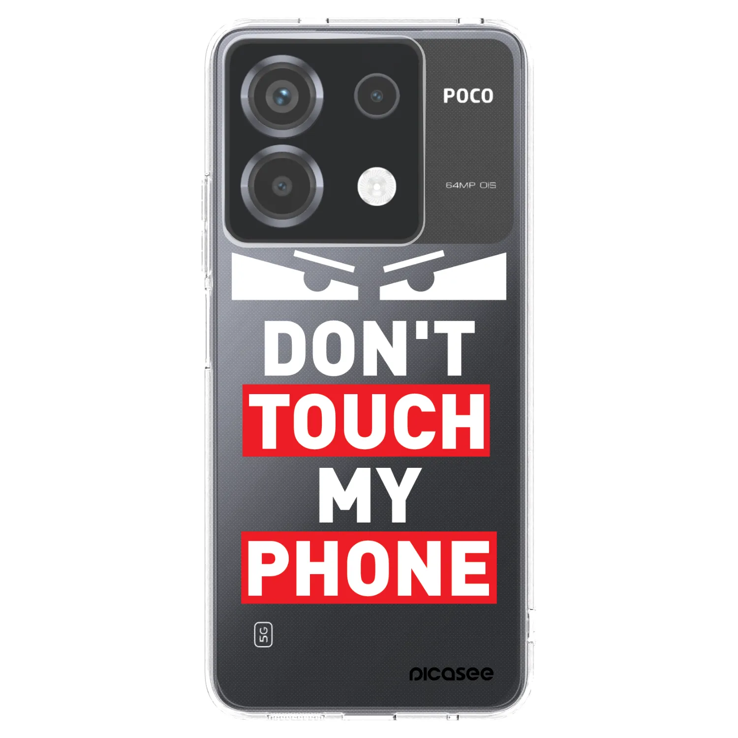 Picasee silikonový průhledný obal pro Xiaomi Poco X6 - Shadow Eye - Transparent