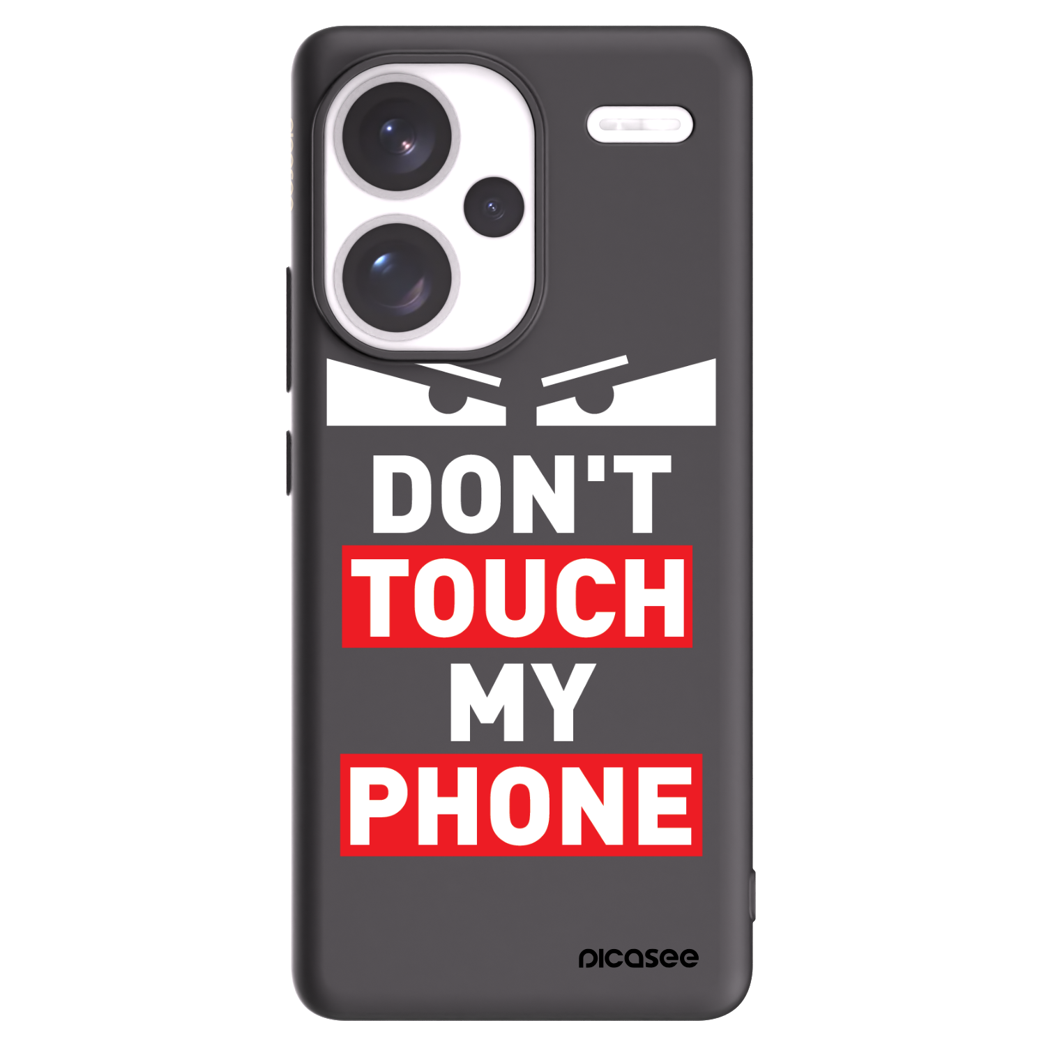 Picasee silikonový černý obal pro Xiaomi Redmi Note 13 Pro+ 5G - Shadow Eye - Transparent