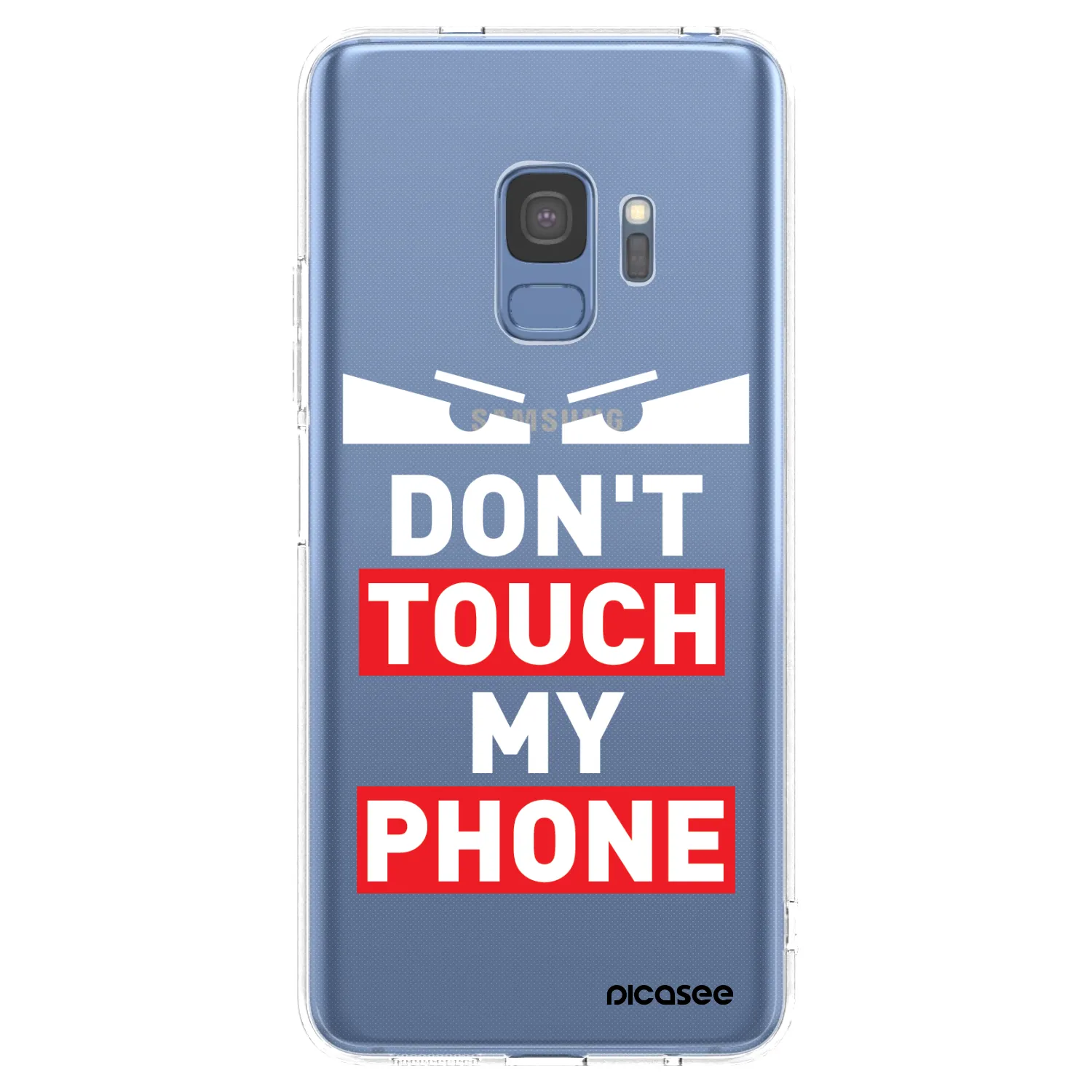Picasee silikonový průhledný obal pro Samsung Galaxy S9 G960F - Shadow Eye - Transparent