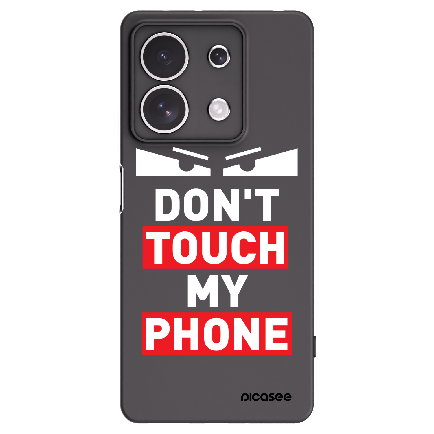 Picasee silikonový černý obal pro Xiaomi Redmi Note 13 4G - Shadow Eye - Transparent