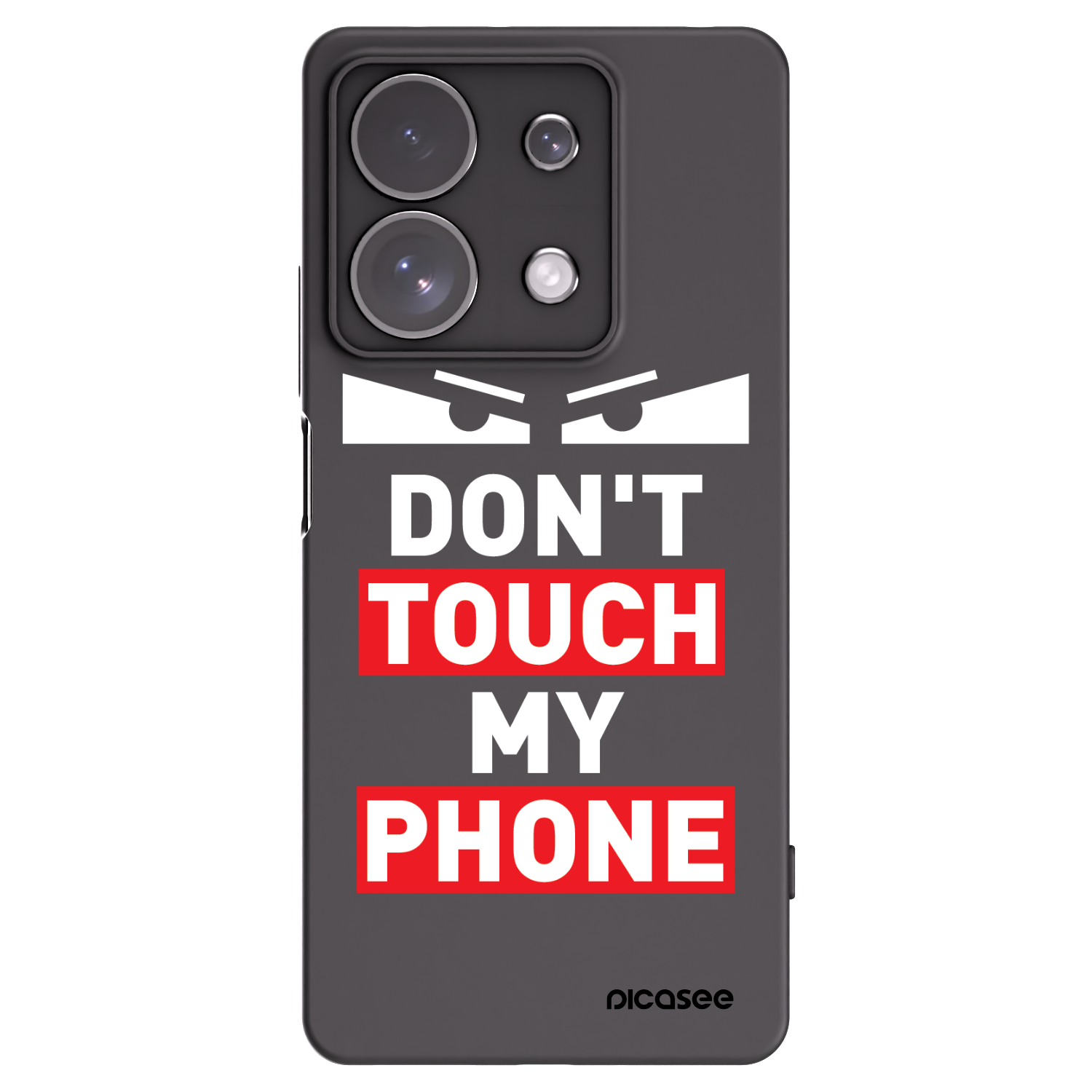 Picasee silikonový černý obal pro Xiaomi Redmi Note 13 Pro 4G - Shadow Eye - Transparent