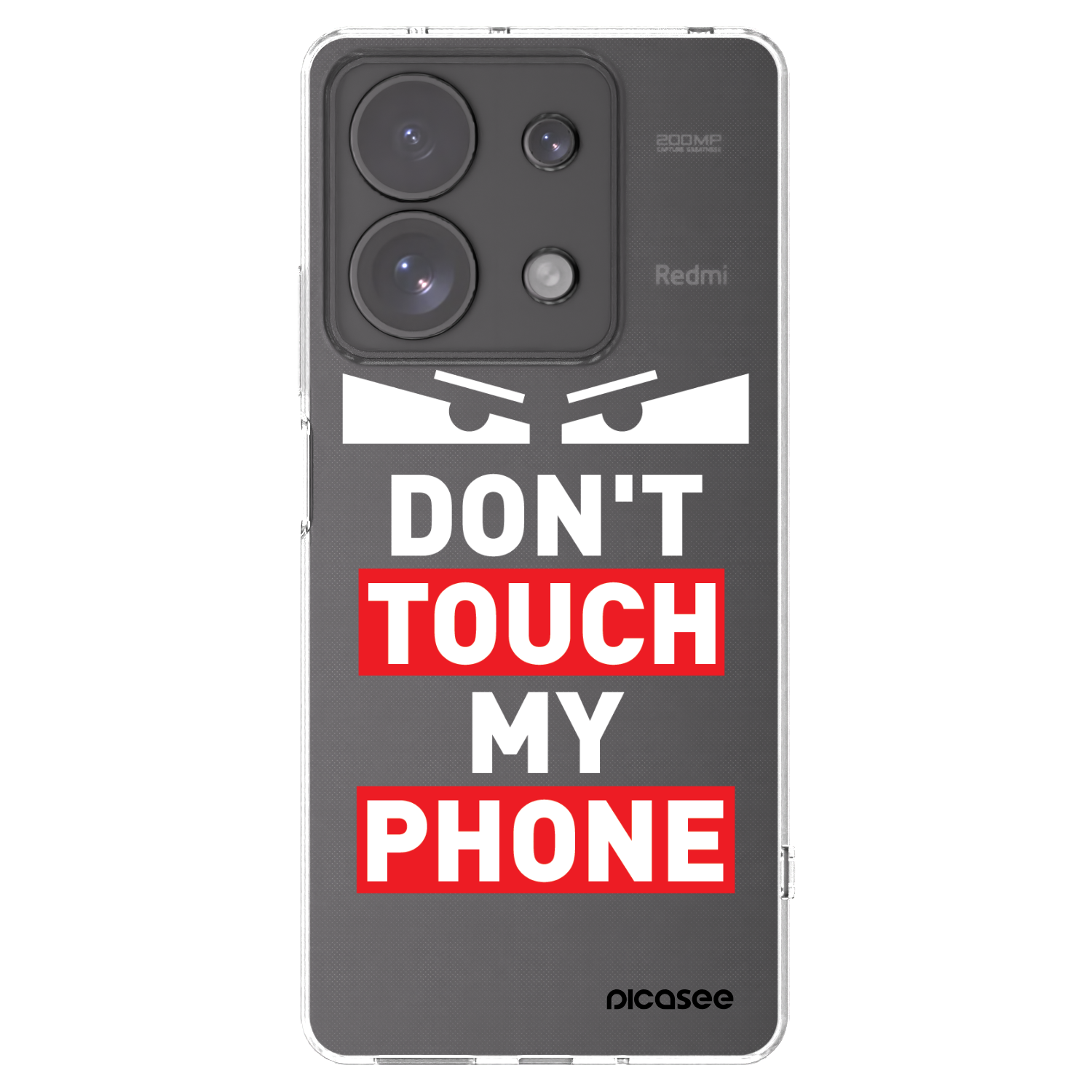 Picasee silikonový průhledný obal pro Xiaomi Redmi Note 13 Pro 4G - Shadow Eye - Transparent