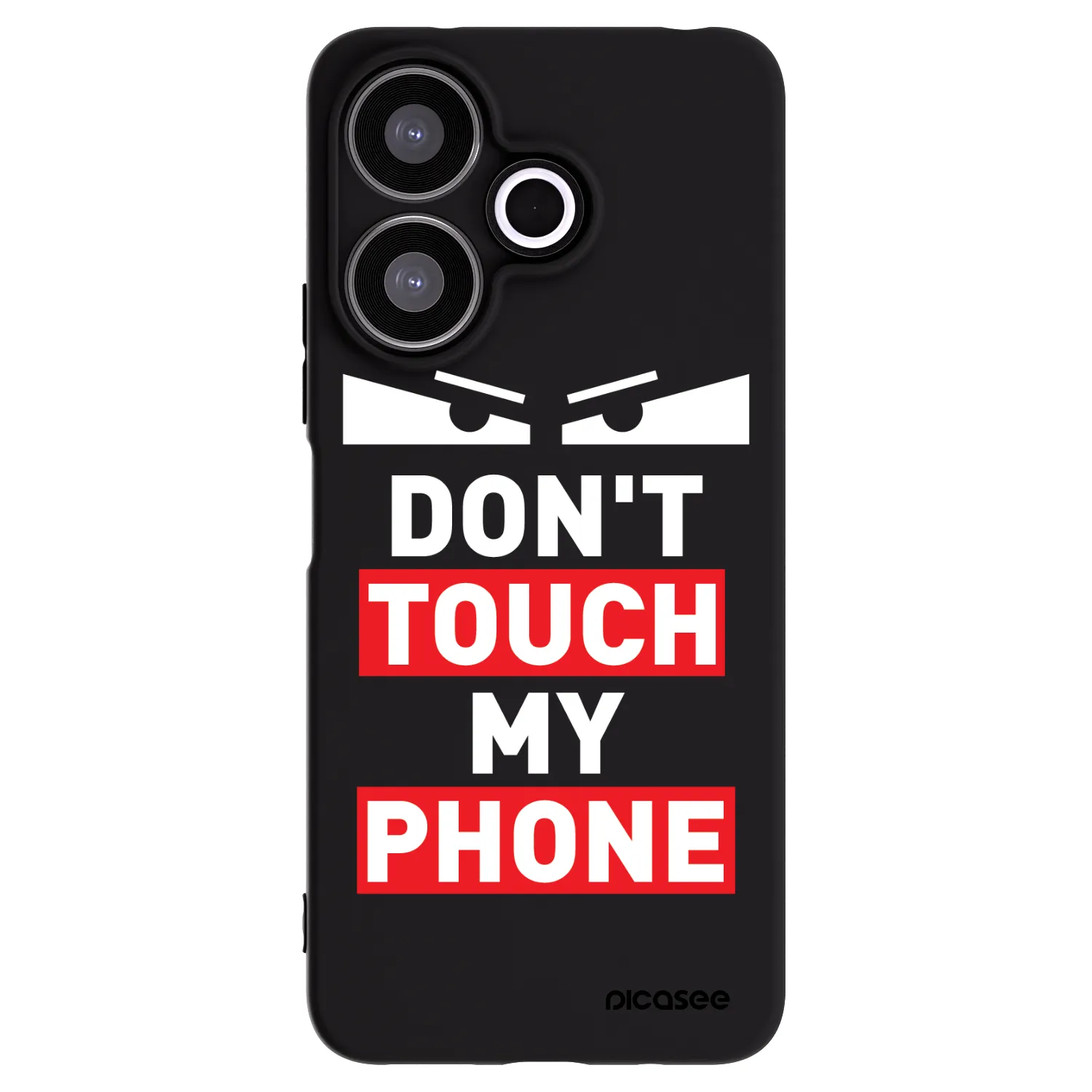 Picasee silikonový černý obal pro Xiaomi Redmi 13 4G - Shadow Eye - Transparent