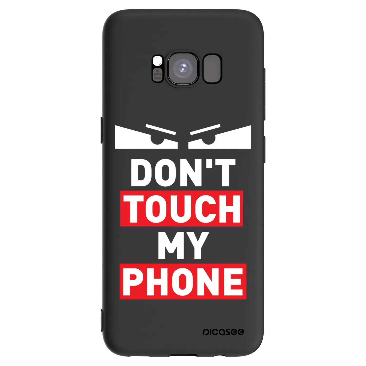 Picasee silikonový černý obal pro Samsung Galaxy S8 G950F - Shadow Eye - Transparent