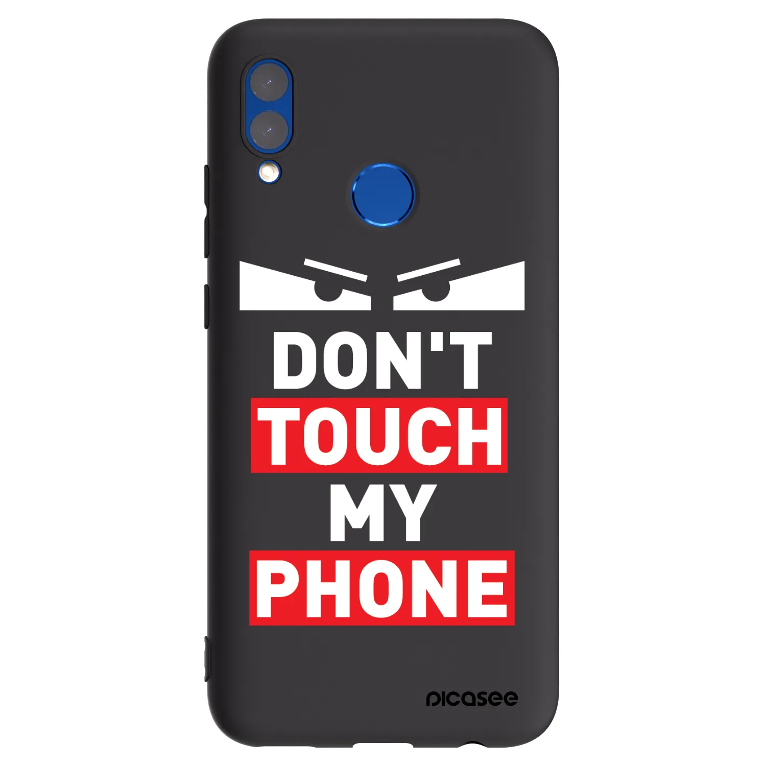 Picasee silikonový černý obal pro Honor 10 Lite - Shadow Eye - Transparent