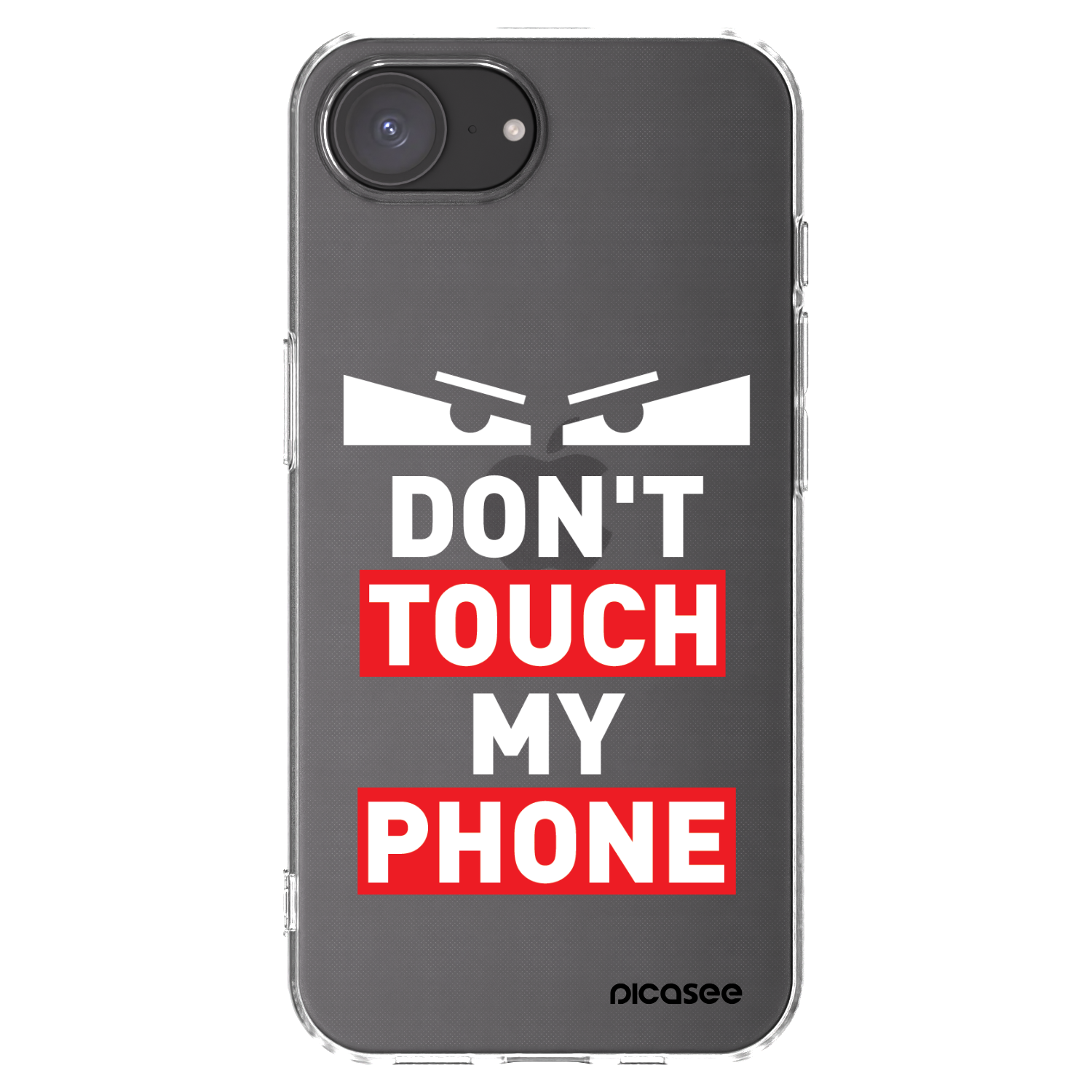 Picasee silikonový průhledný obal pro Apple iPhone 16e - Shadow Eye - Transparent