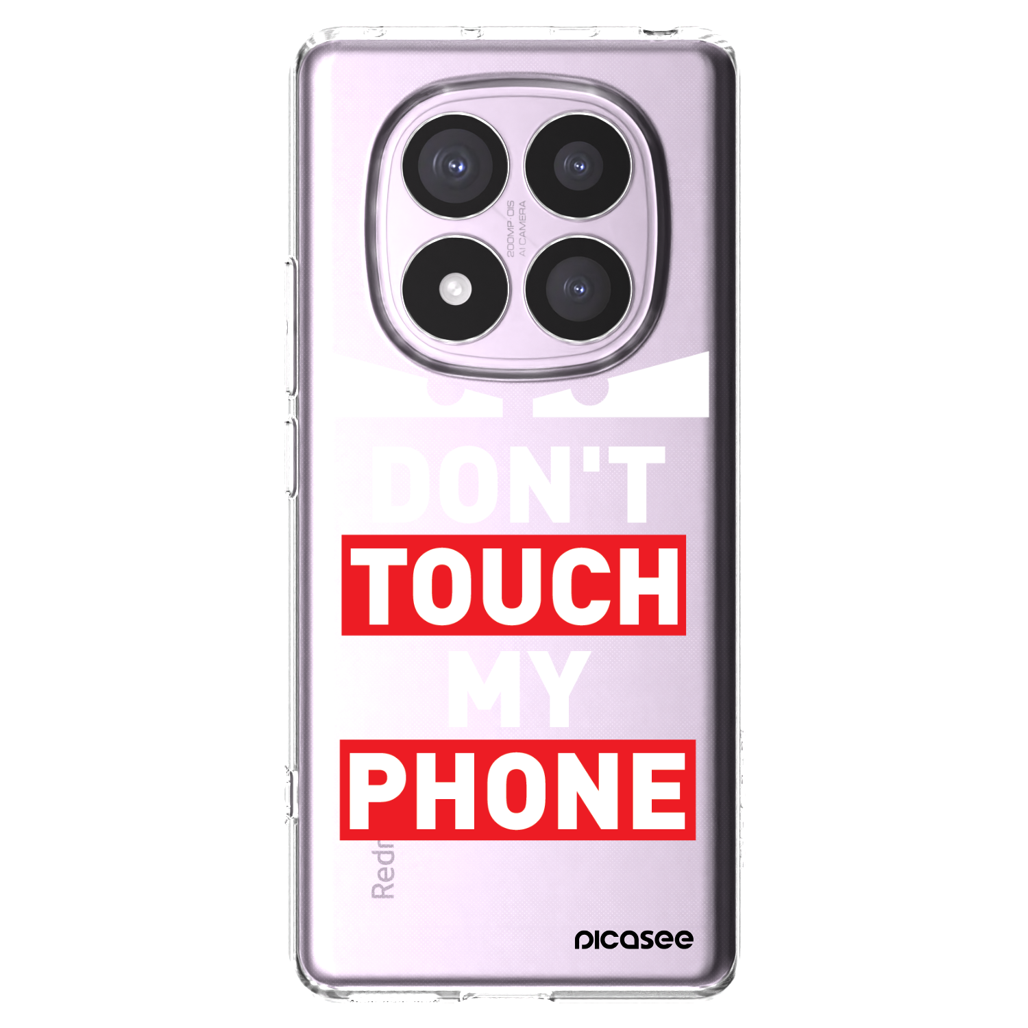 Picasee silikonový průhledný obal pro Xiaomi Redmi Note 14 Pro 5G - Shadow Eye - Transparent