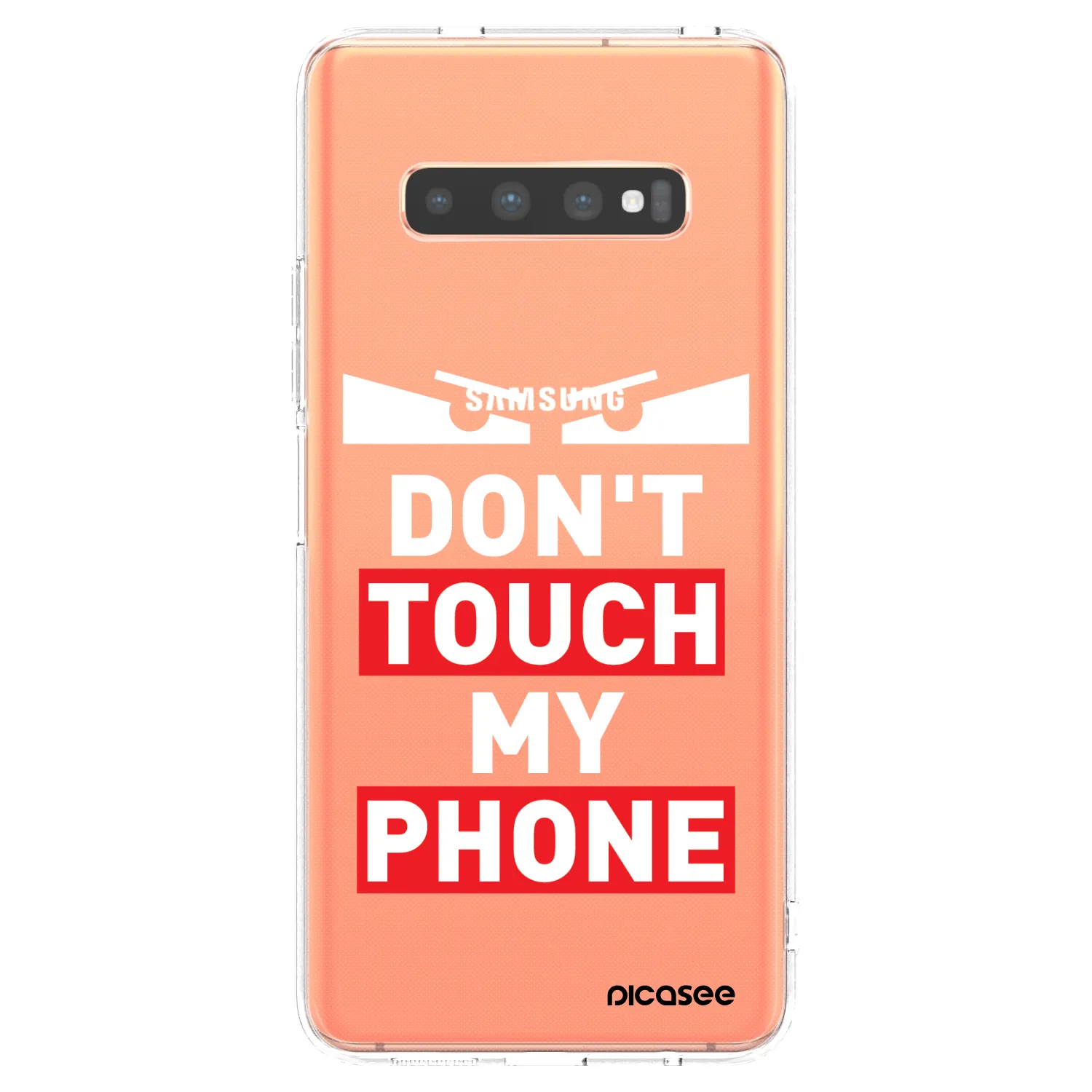 Picasee silikonový průhledný obal pro Samsung Galaxy S10 Plus G975 - Shadow Eye - Transparent