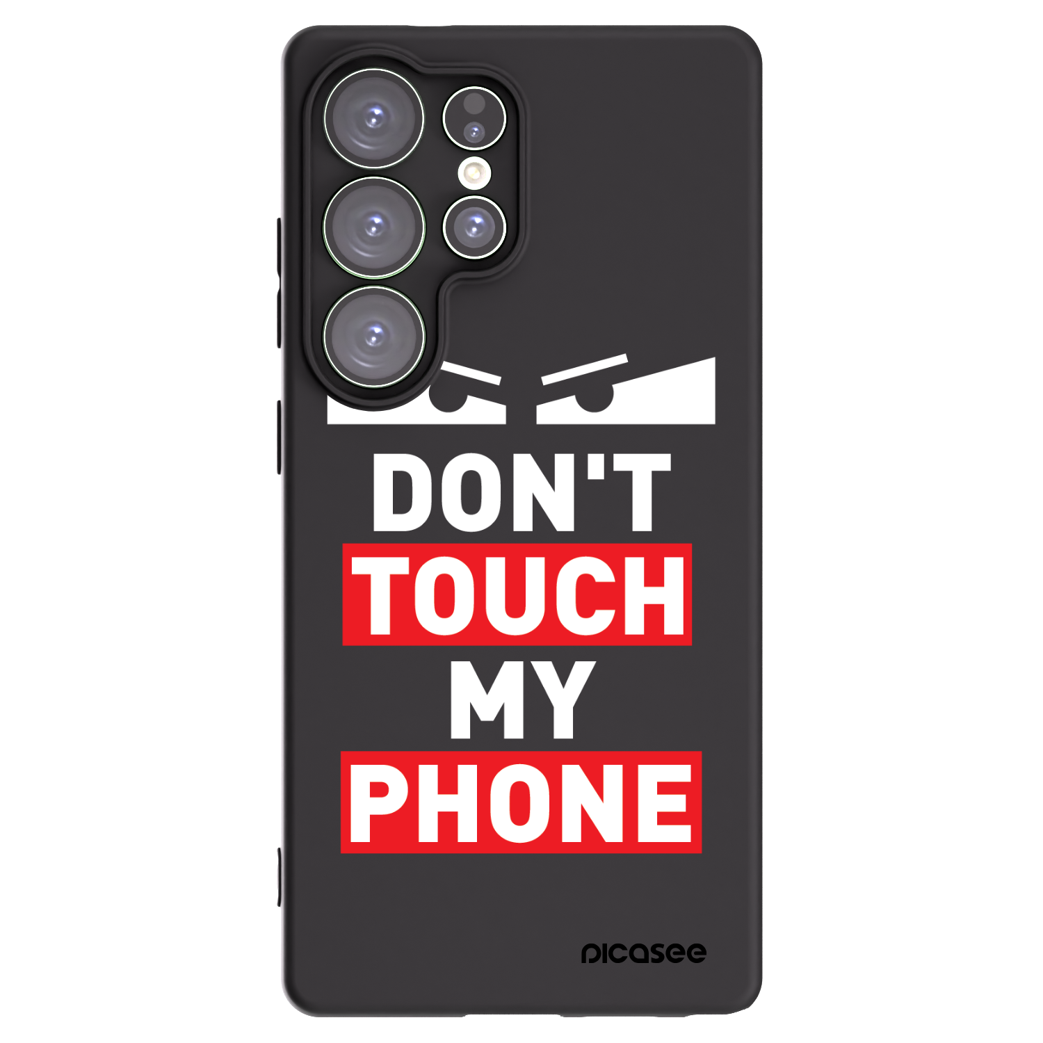 Picasee silikonový černý obal pro Samsung Galaxy S25 Ultra 5G - Shadow Eye - Transparent