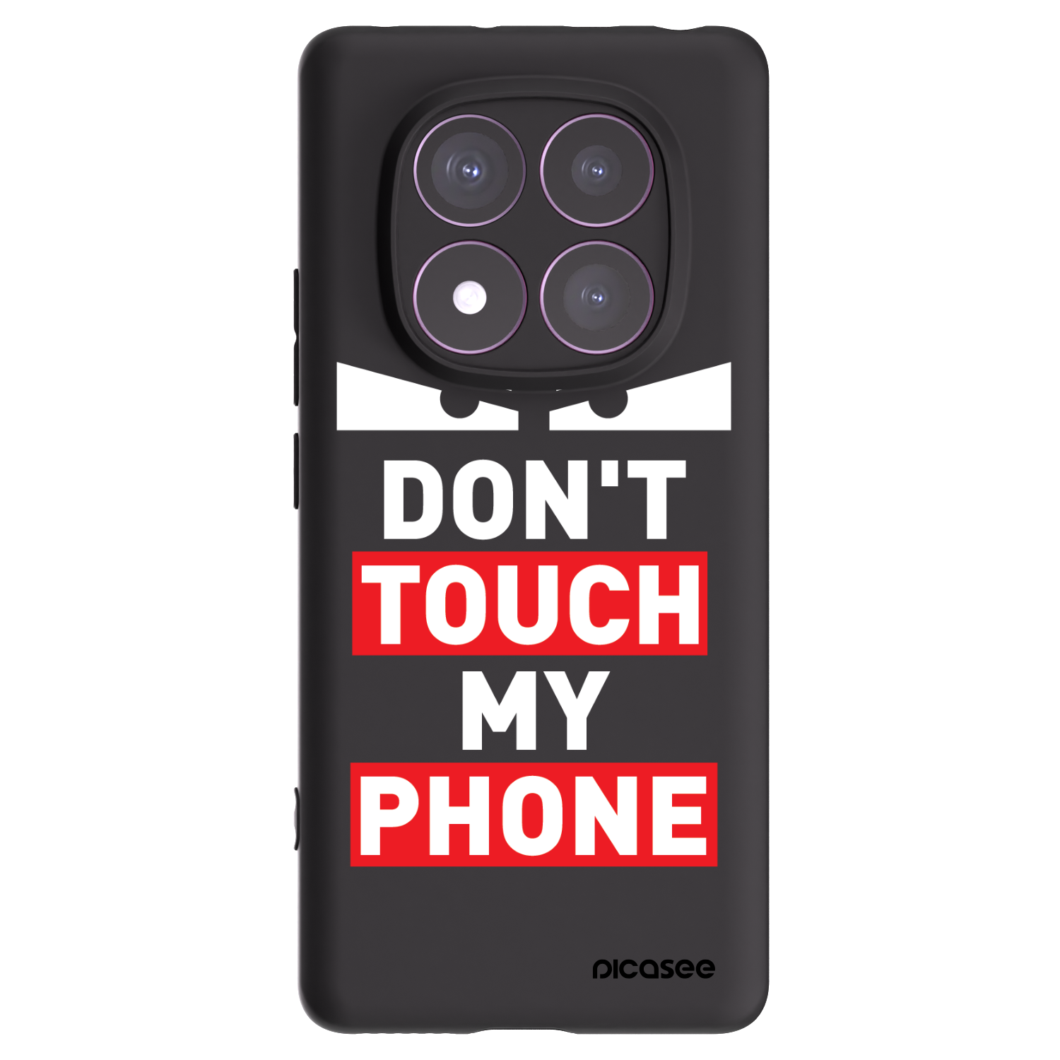 Picasee silikonový černý obal pro Xiaomi Redmi Note 14 Pro 4G - Shadow Eye - Transparent