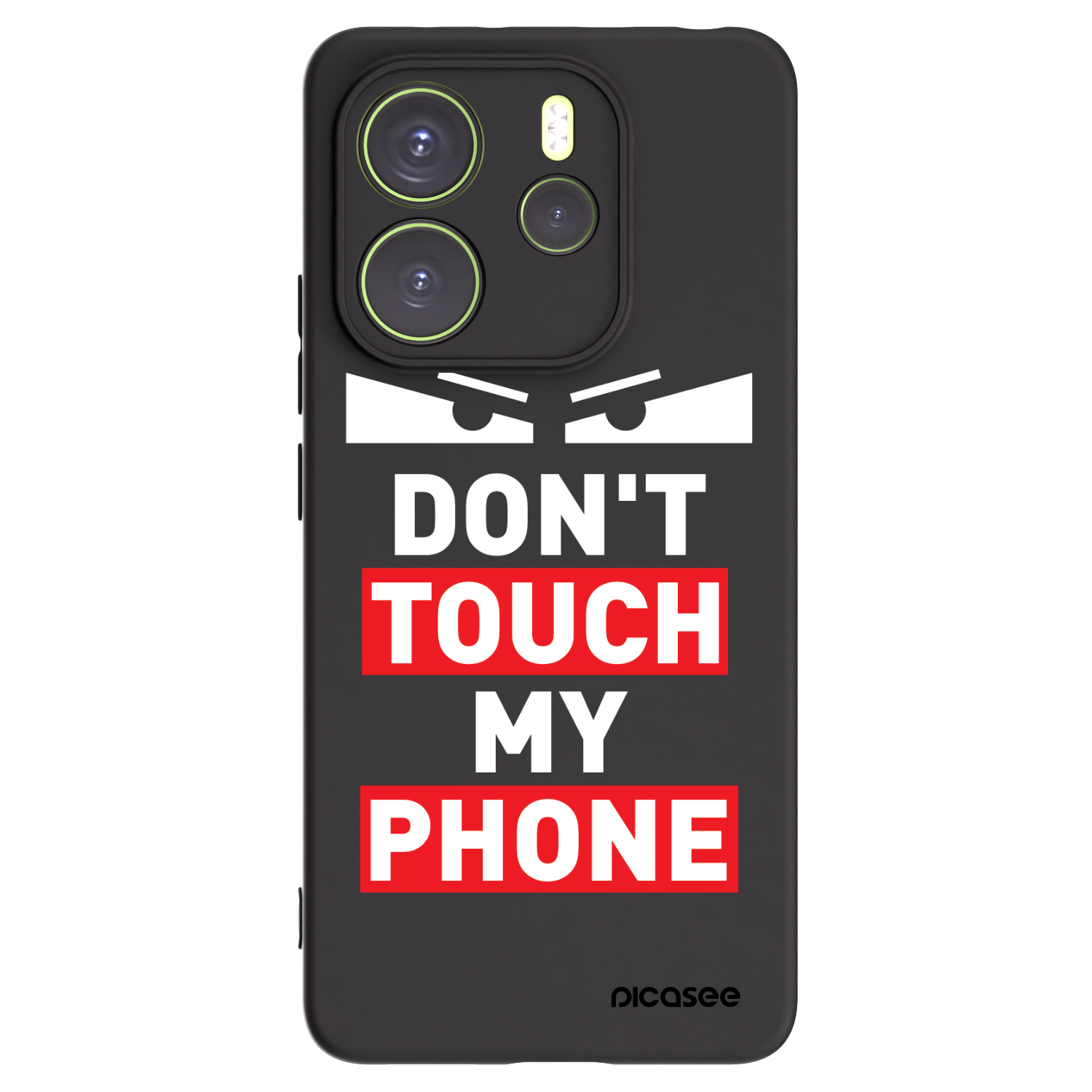 Picasee silikonový černý obal pro Xiaomi Redmi Note 14 4G - Shadow Eye - Transparent