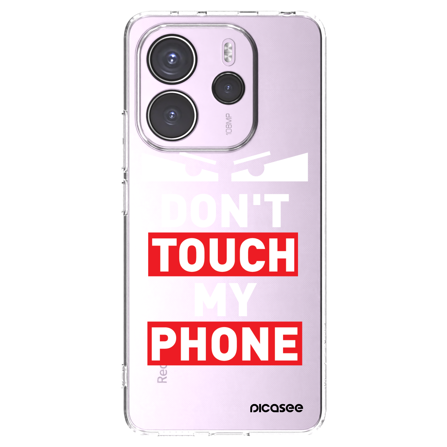 Picasee silikonový průhledný obal pro Xiaomi Redmi Note 14 4G - Shadow Eye - Transparent