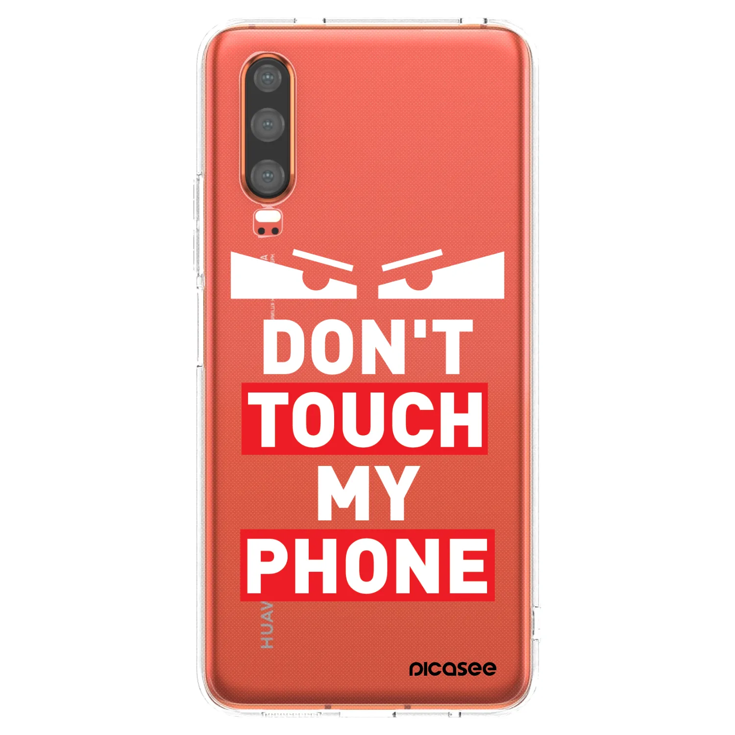 Picasee silikonový průhledný obal pro Huawei P30 - Shadow Eye - Transparent