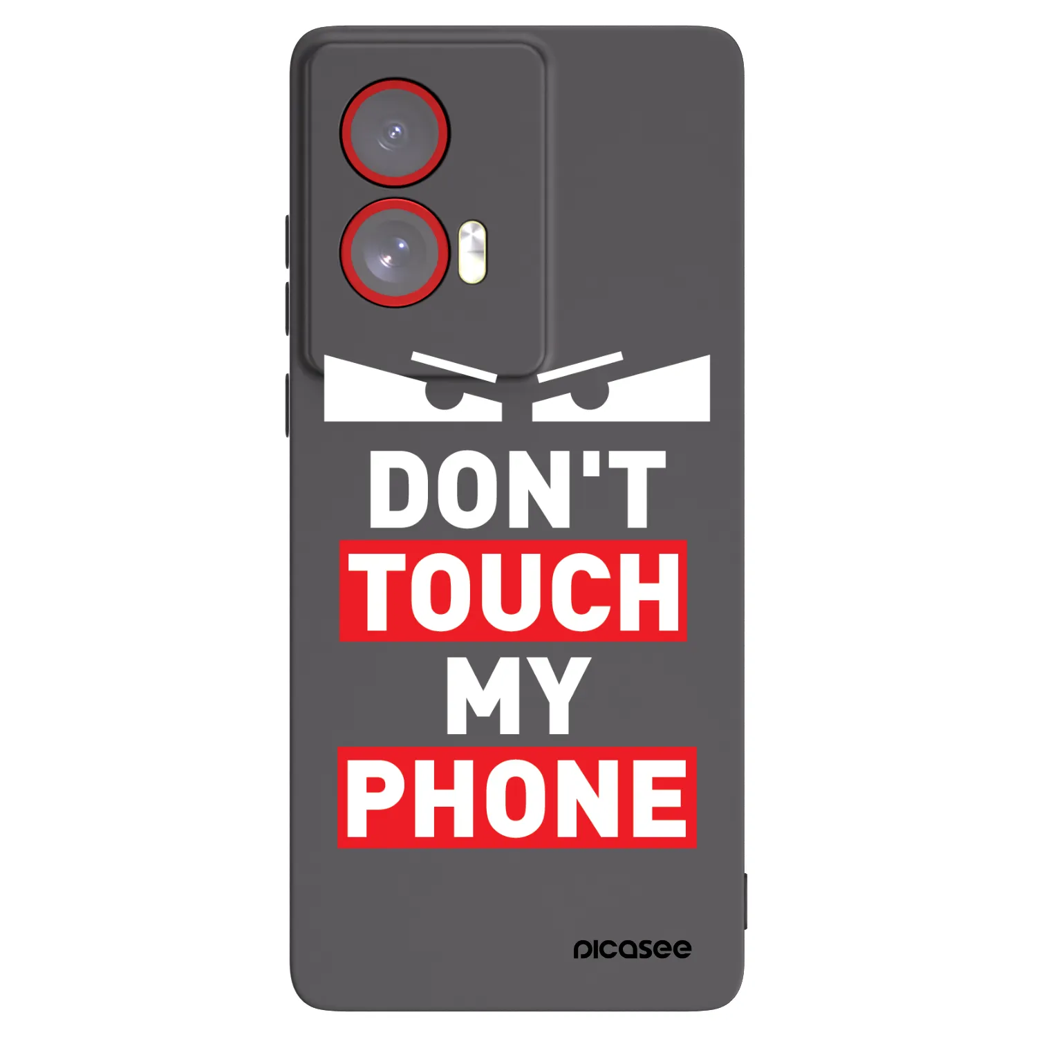 Picasee silikonový černý obal pro Motorola Edge 50 Fusion - Shadow Eye - Transparent